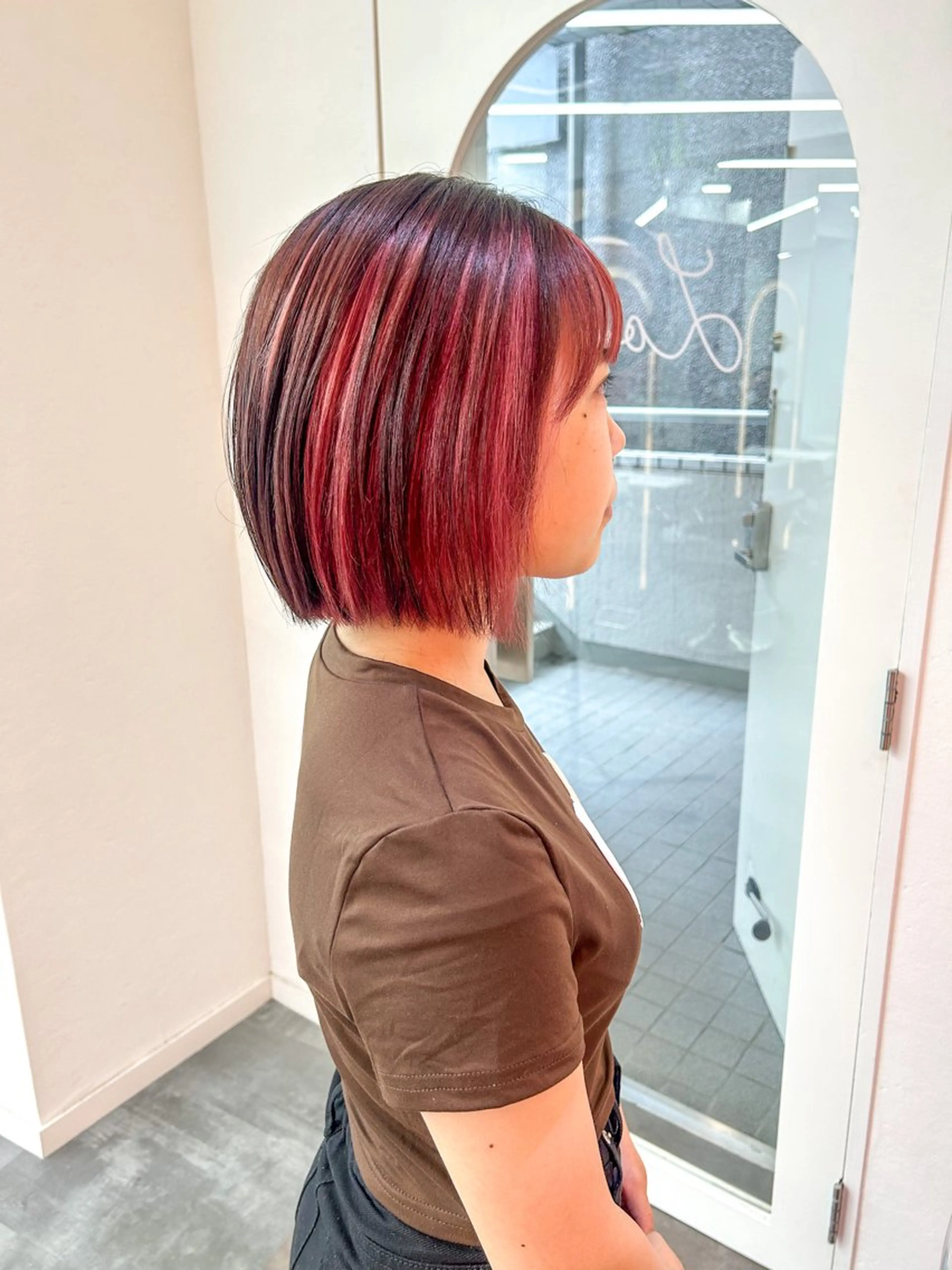 カラー 莉乃/縮毛矯正/髪質 改善/艶カラーのヘアスタイル