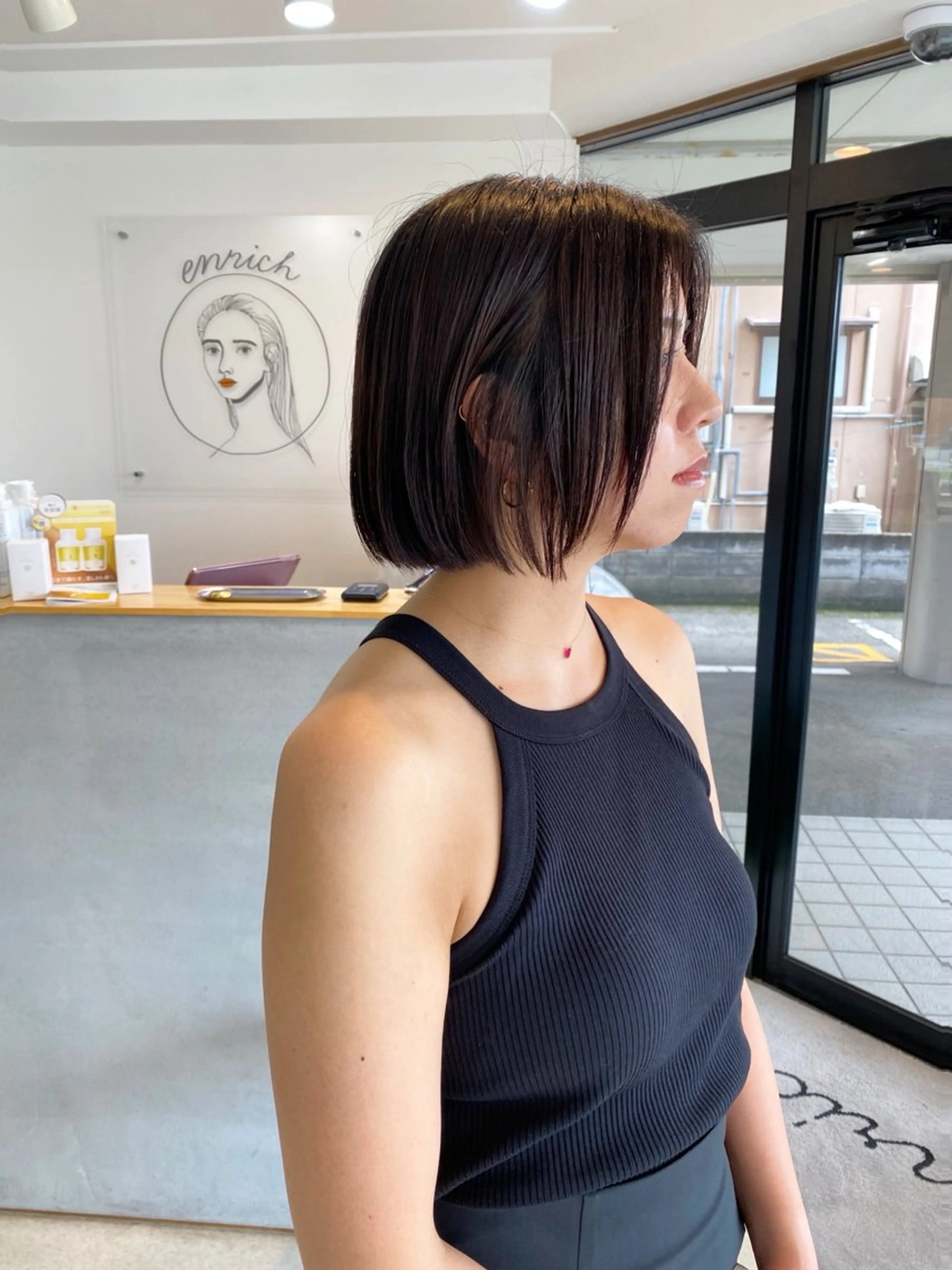 ショート enrichミヤモト ヒロヤのヘアスタイル