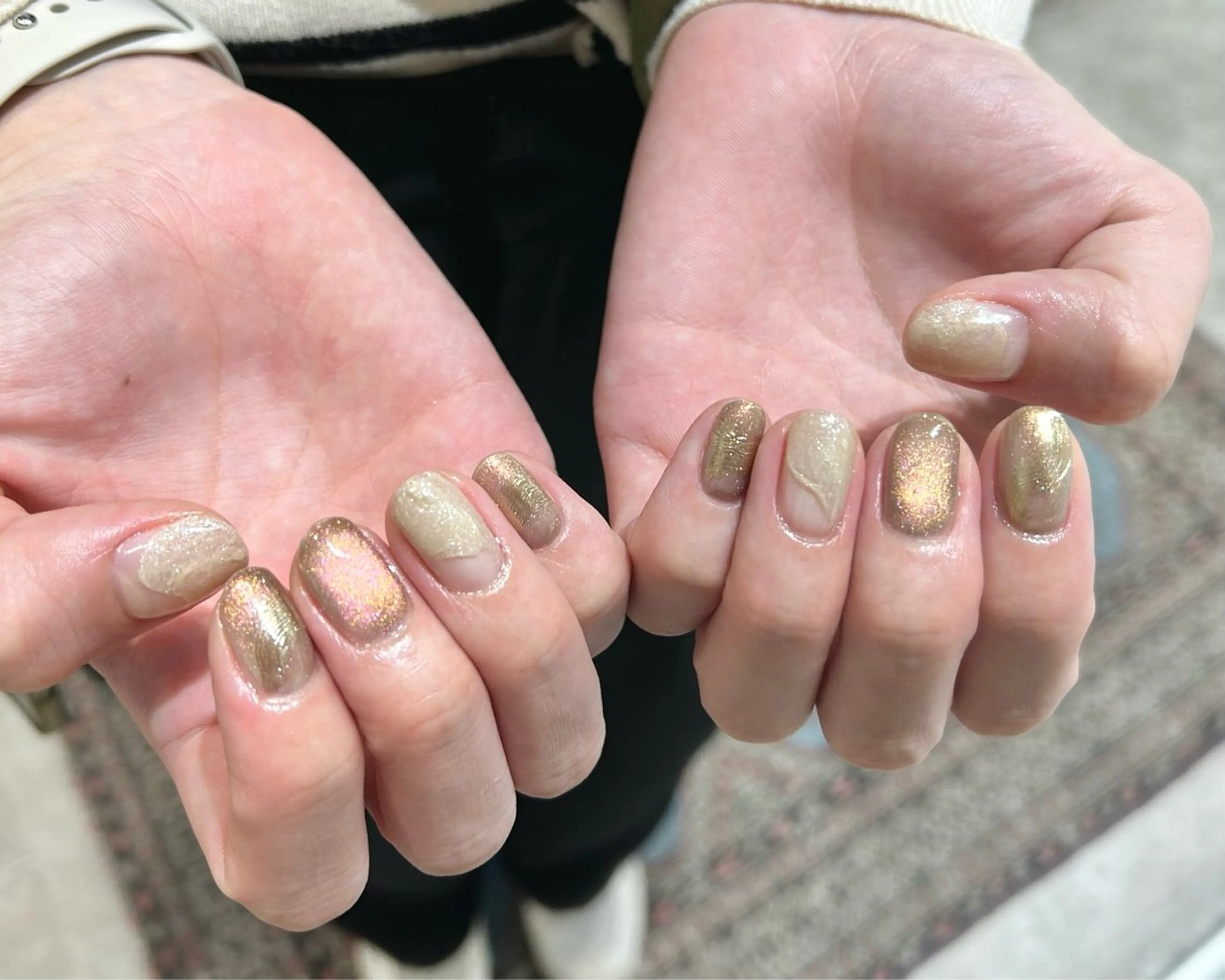 ネイル ハンドネイル 0203ムニムサン 💙Mihoのネイルデザイン