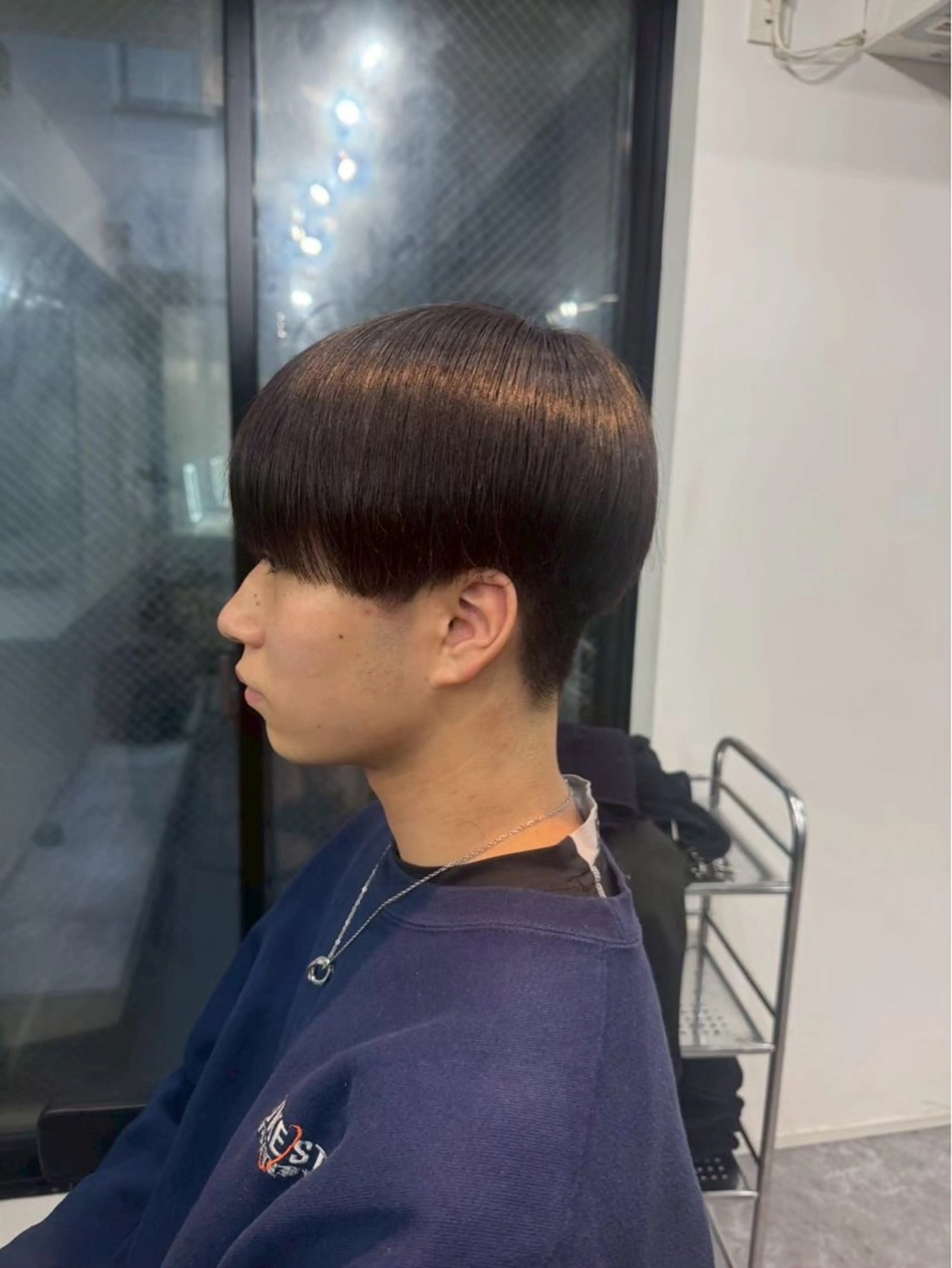 ショート メンズ 縮毛矯正 水上 隼斗のヘアスタイル