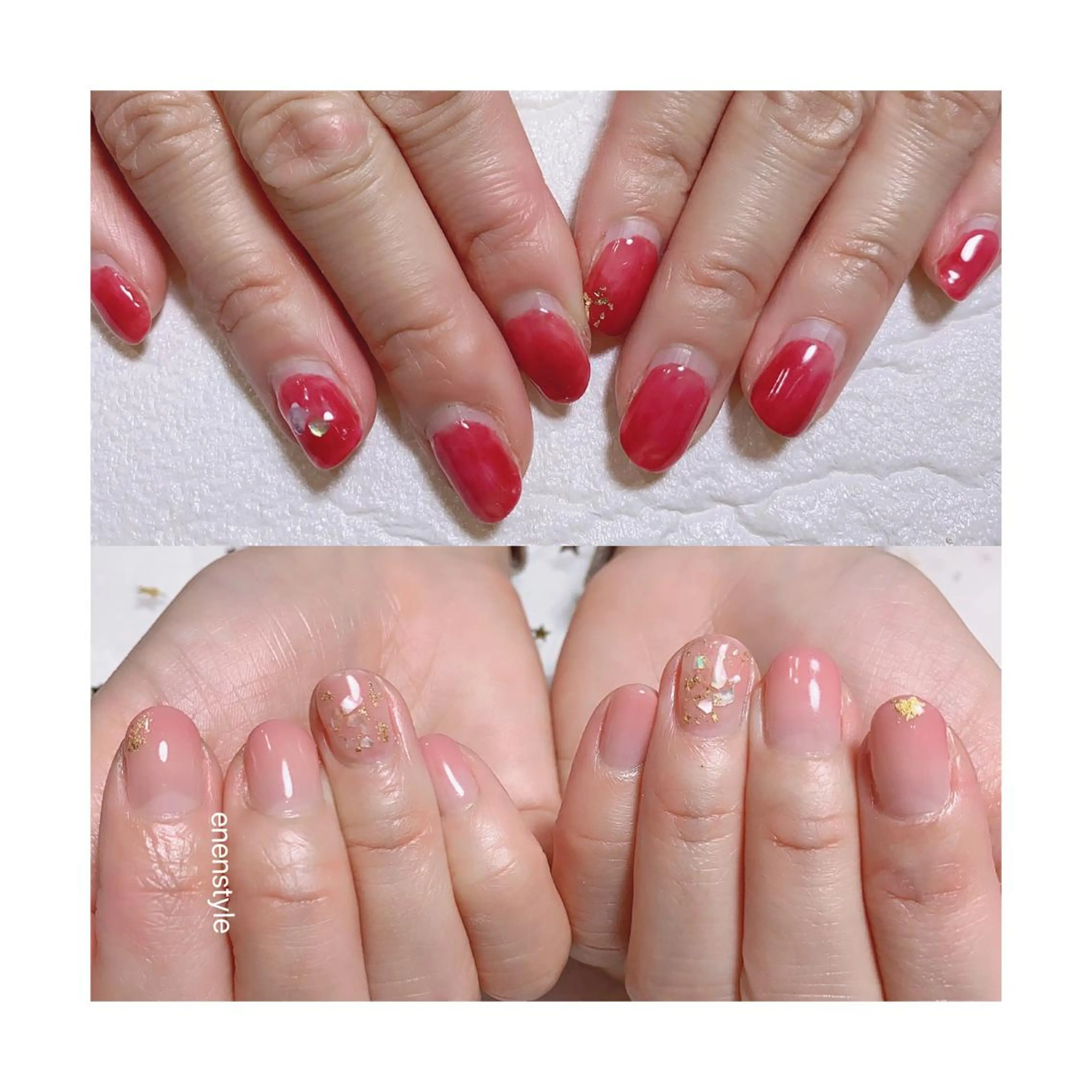 ショート ネイル ジェルネイル ニュアンスネイル オフィスネイル ワンカラーネイル パラジェル ハンドネイル 👑enen style👑のネイルデザイン