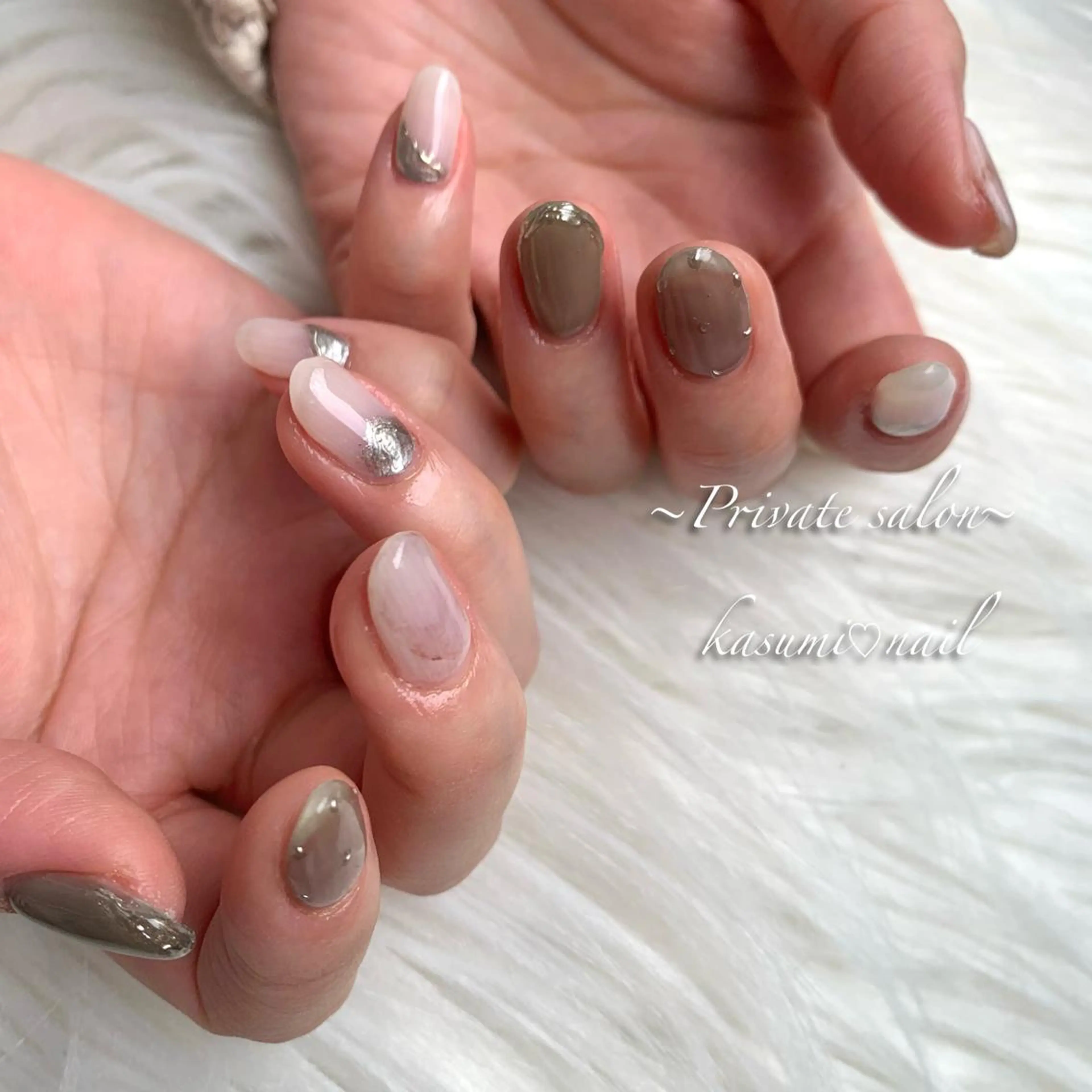 ネイル アートネイル フットネイル フレンチネイル ロングネイル マグネットネイル KASUMI♡ Nailのネイルデザイン