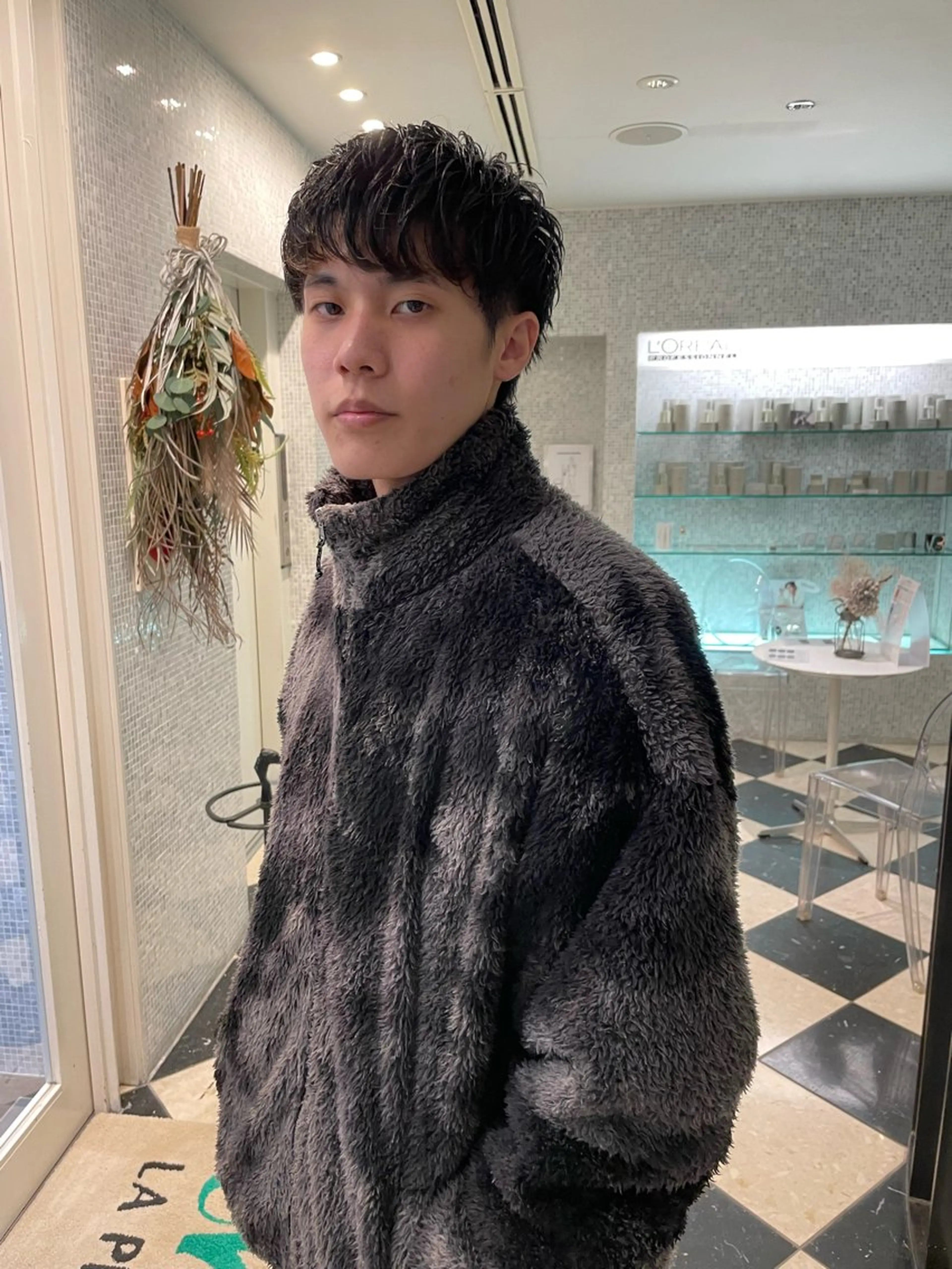 メンズ 林本　南壱人/カット /パーマ/カラーのヘアスタイル