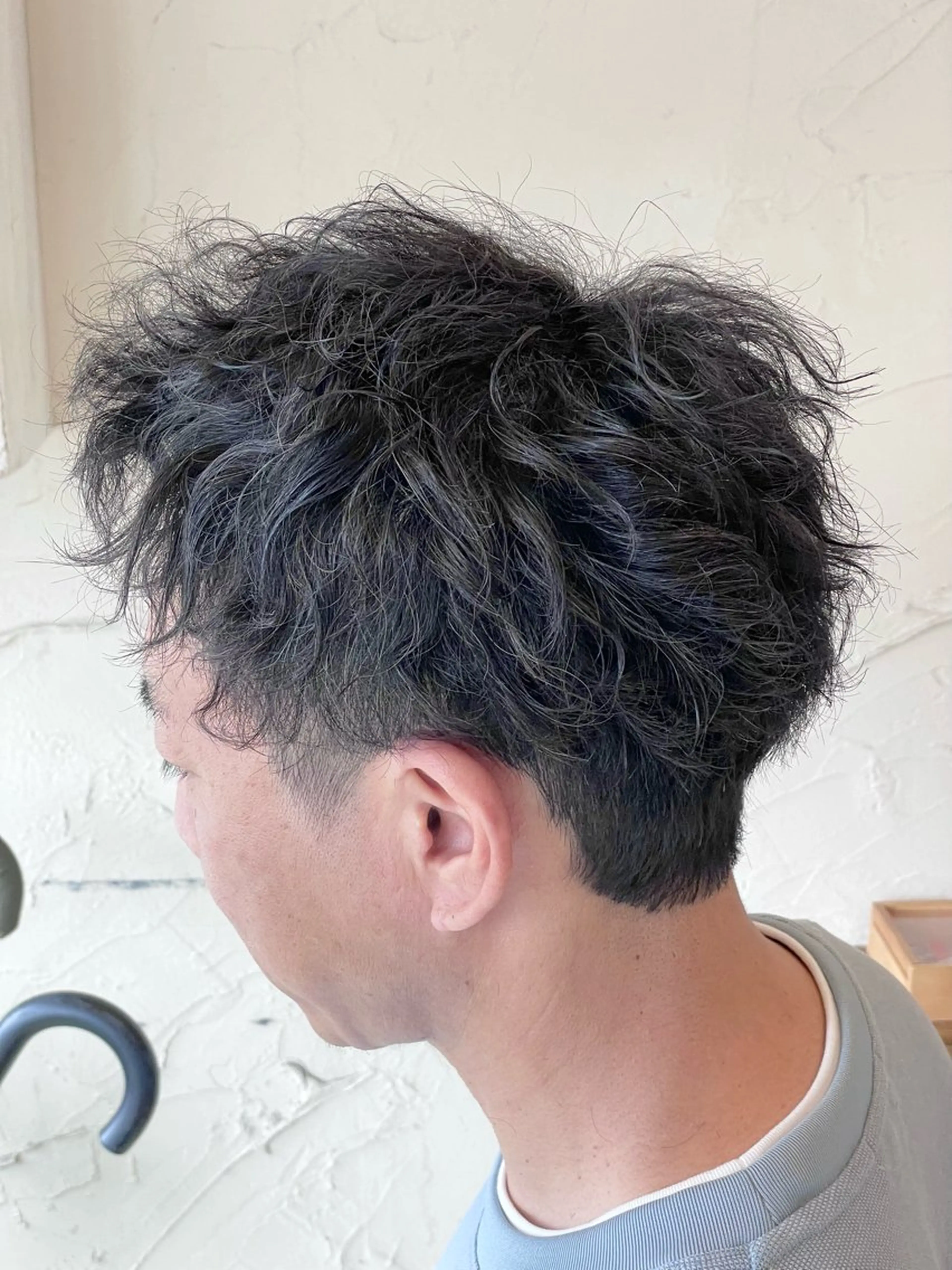 ショート パーマ メンズ メンズパーマ ツイストスパイラルパーマ スパイラルパーマ カット パーマ メンズ特化/パーマ指 名No.1/百瀬太郎のヘアスタイル