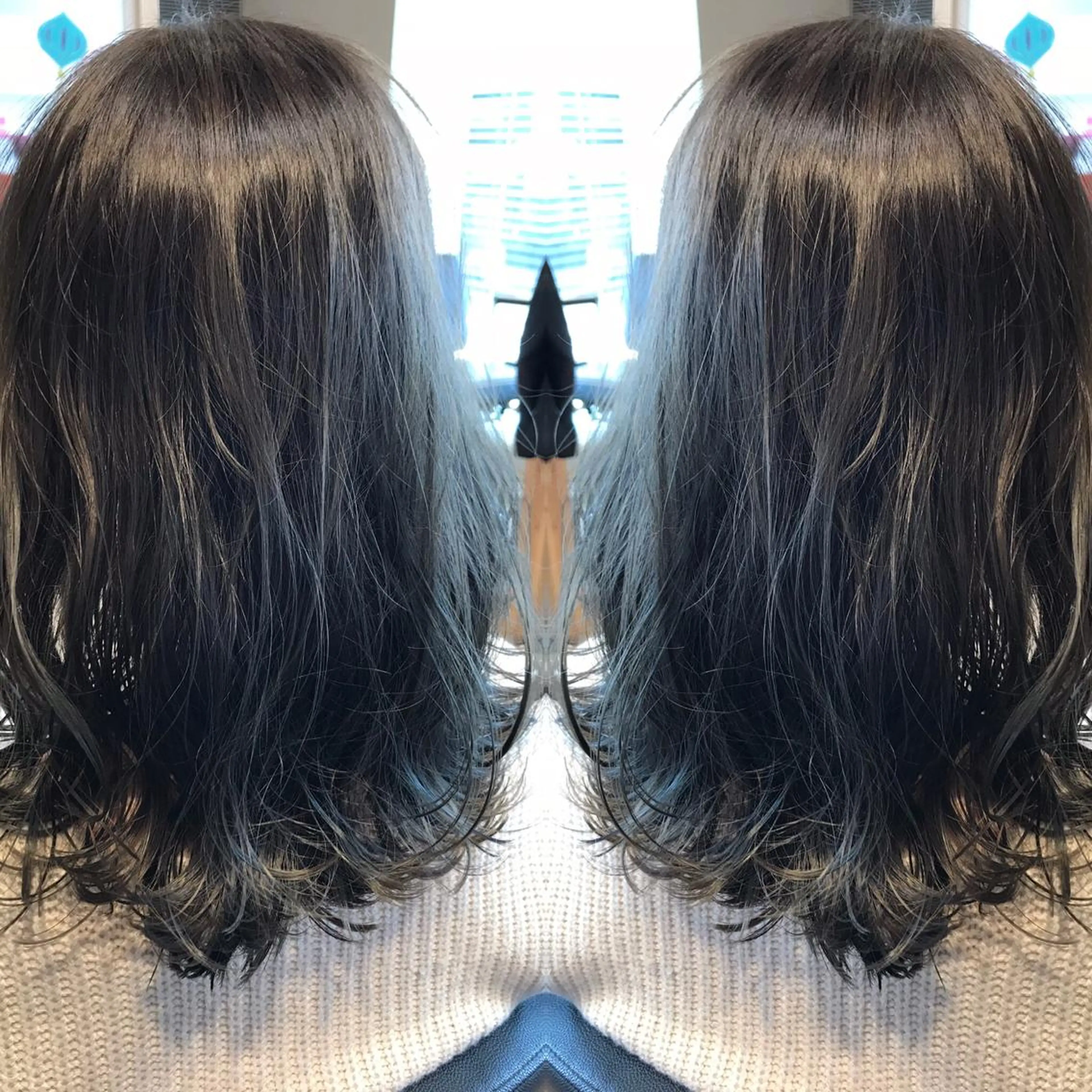 ミディアム カラー 透明感カラー ヘアカラー 大久保 隆蔵のヘアスタイル