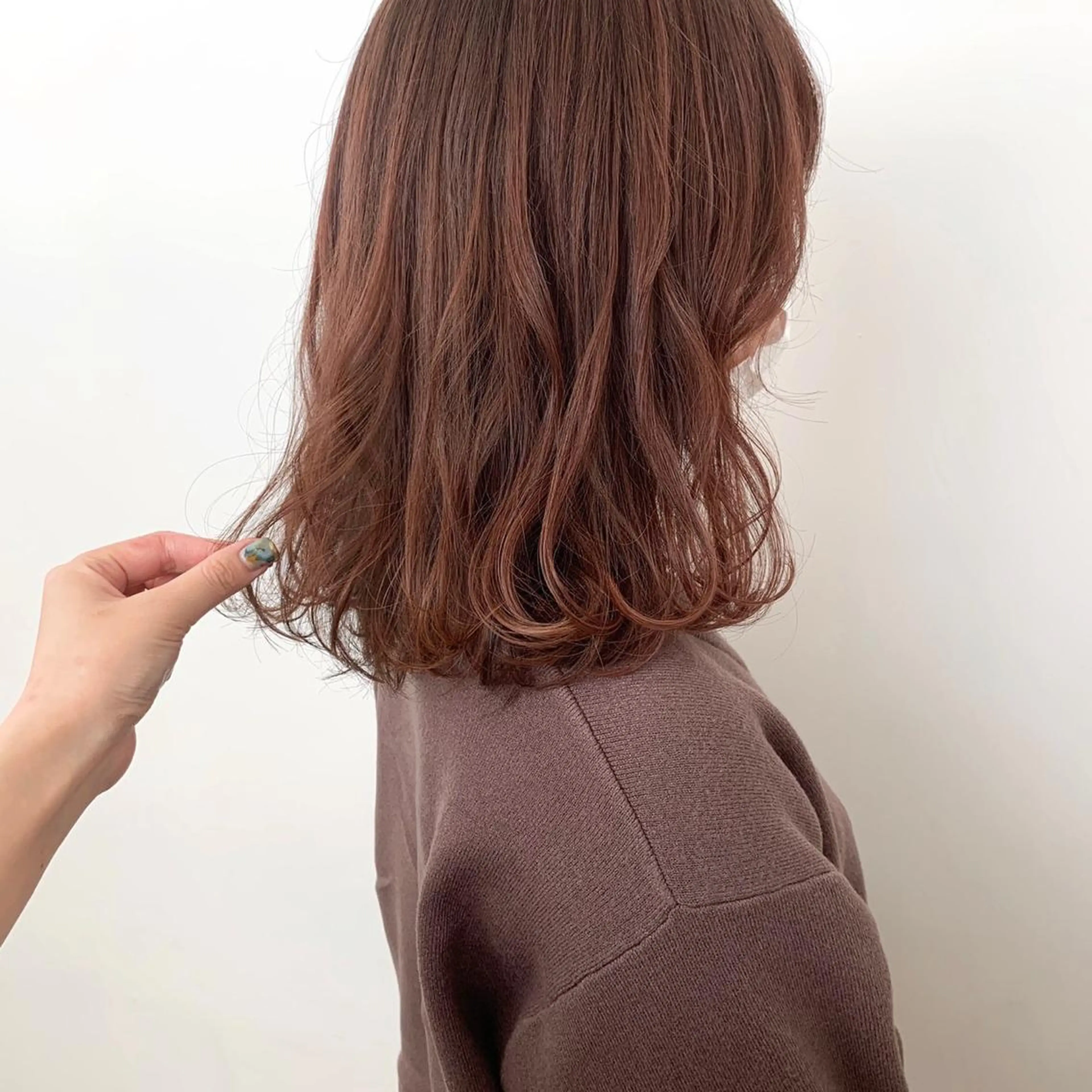 ミディアム Okamura Chisatoのヘアスタイル