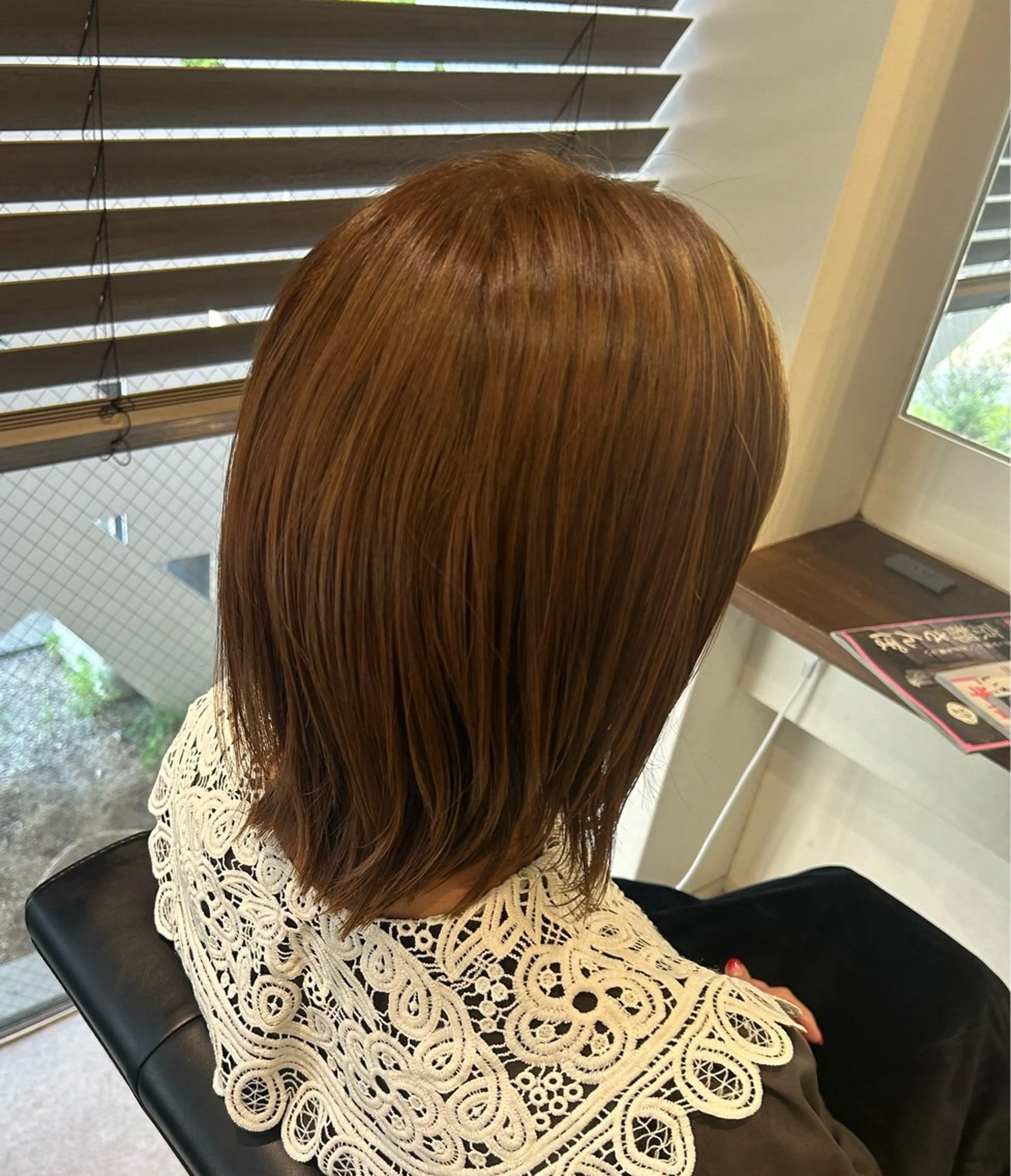 ミディアム カラー ヘアカラー 江川 輝星のヘアスタイル