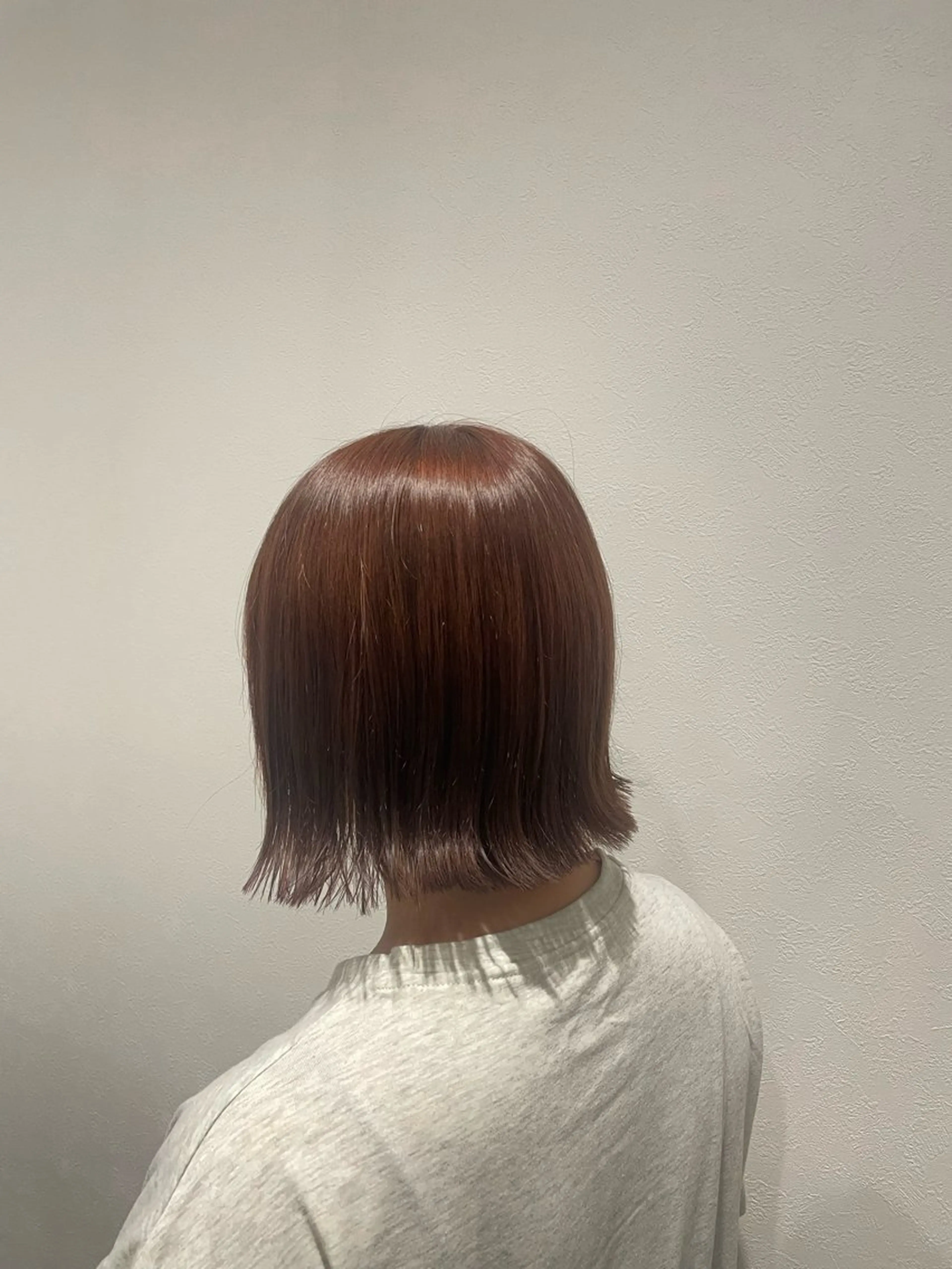ショート カラー ブラウンカラー レッドカラー レッドブラウン 渋谷 夏稀のヘアスタイル