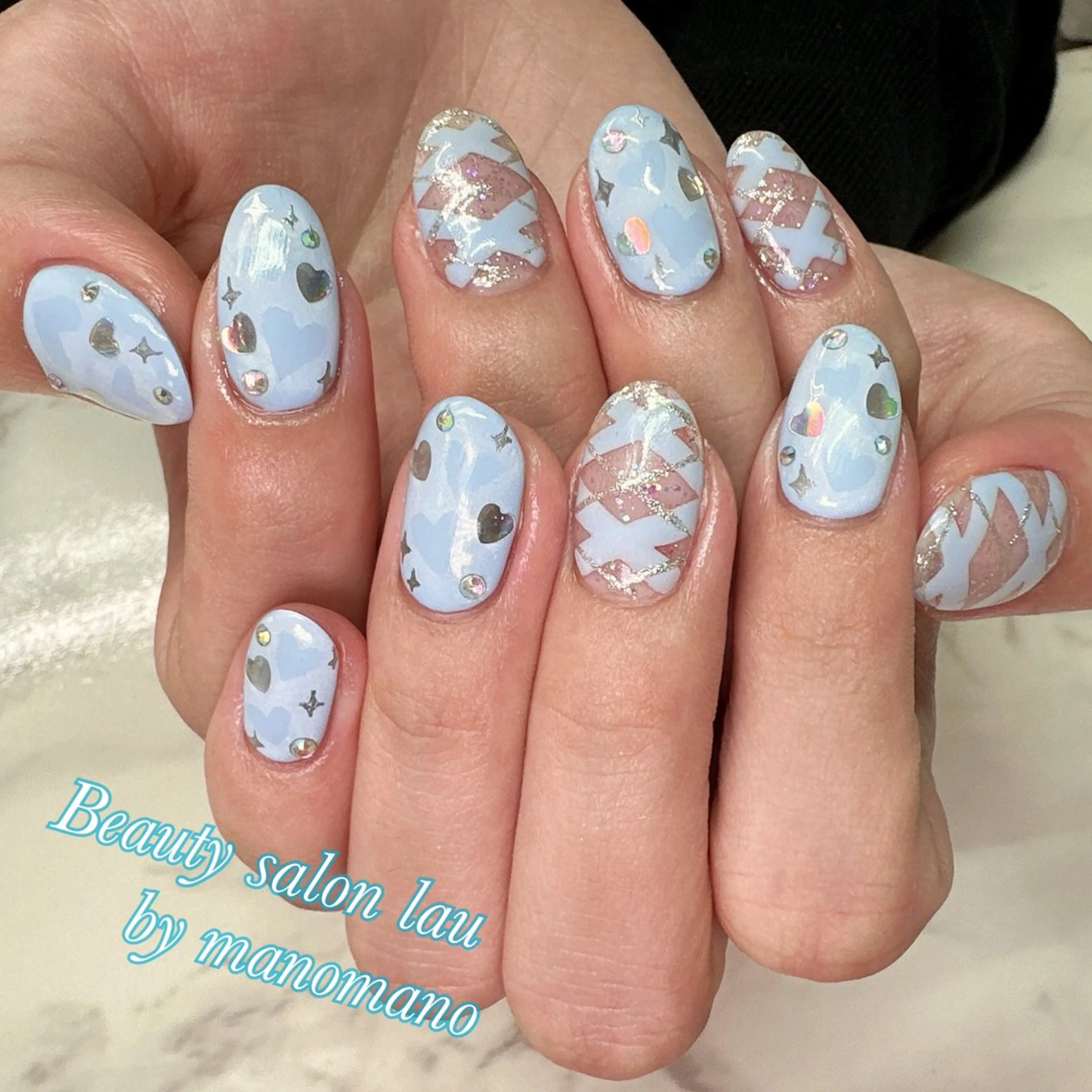 ネイル ハンドネイル ラウバイマノマノ なかざとのネイルデザイン