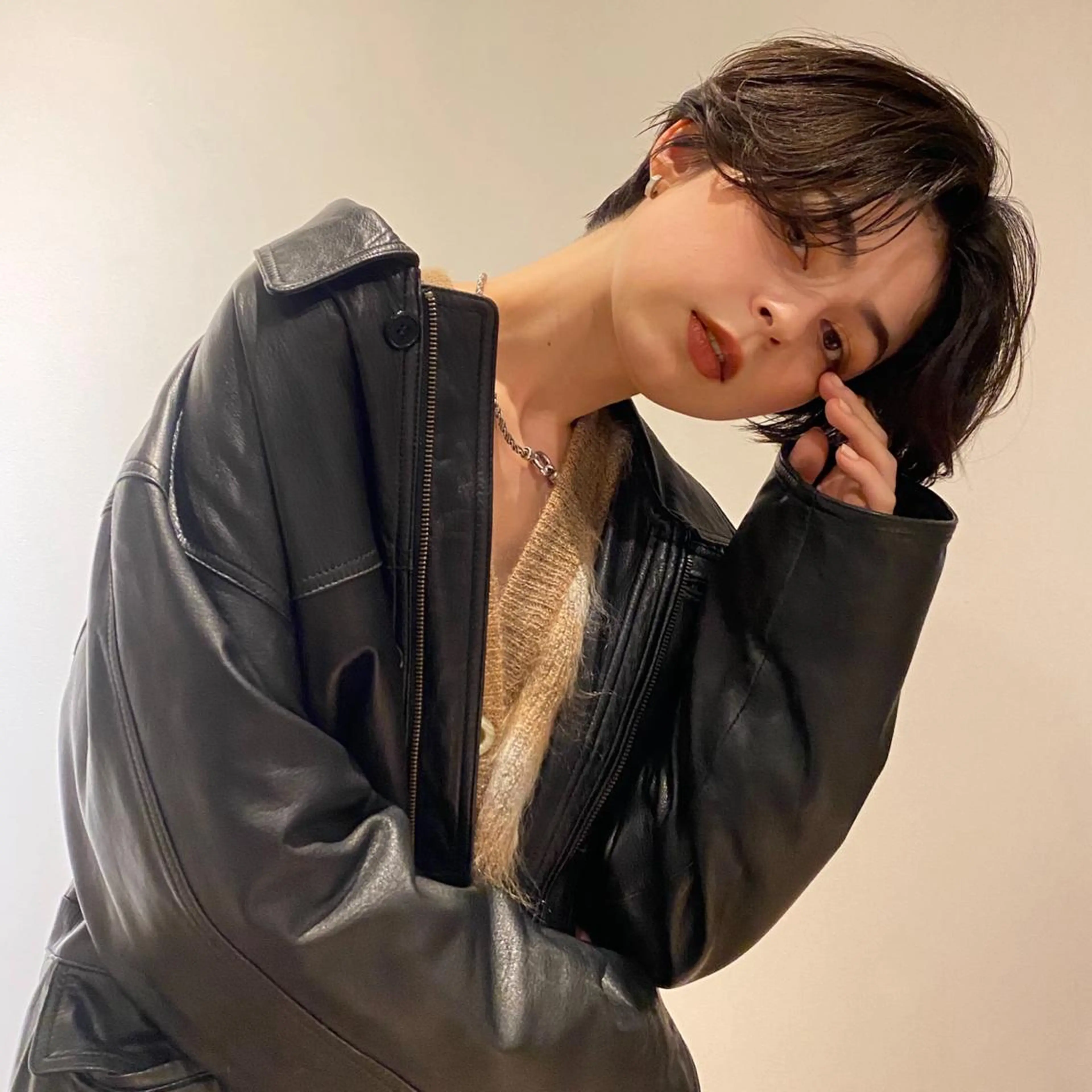 ショート カラー パーマ ボブ/ミニボブ 透明感カラーkadoのヘアスタイル