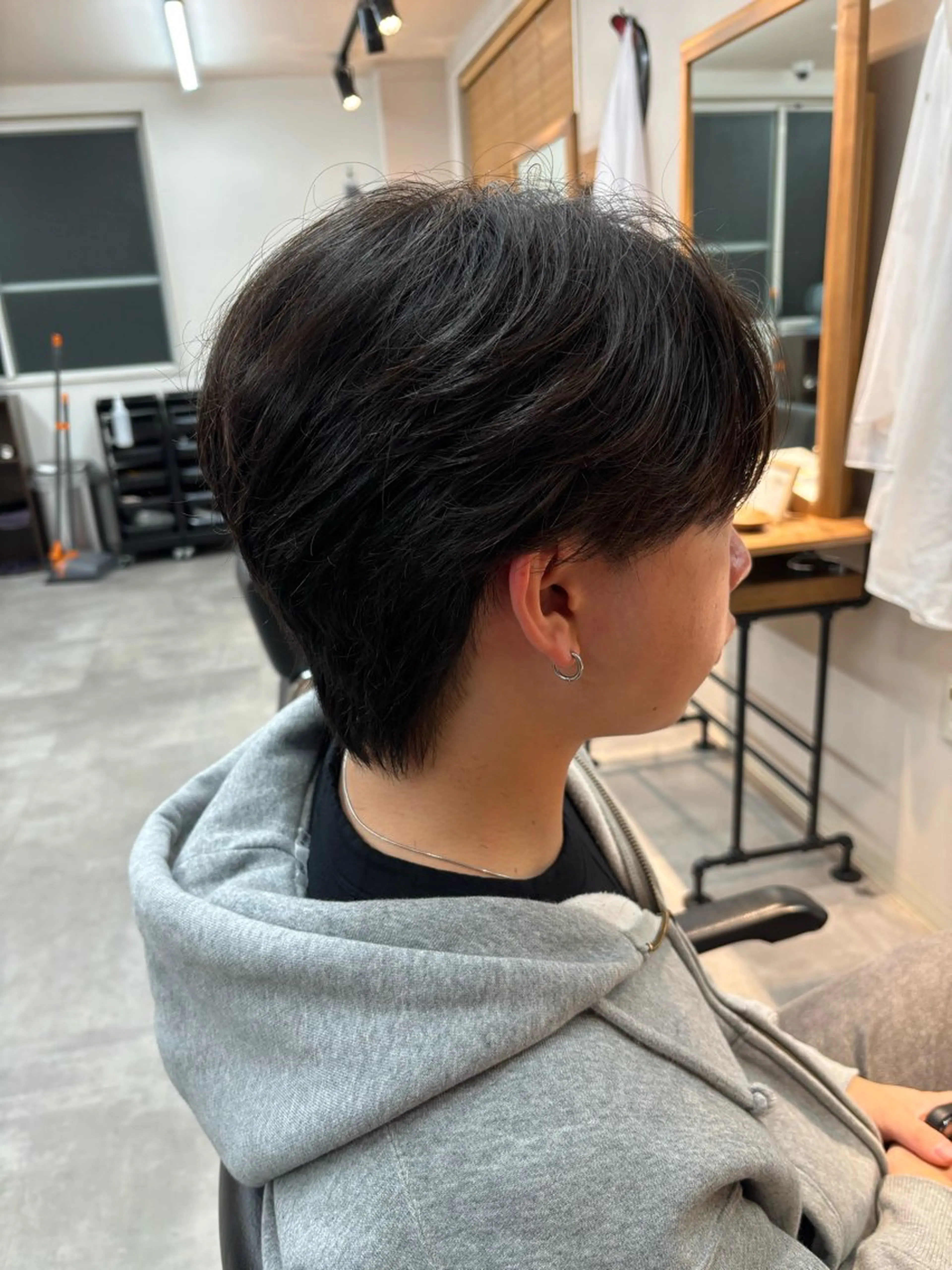 メンズ センターパート カット 保立/フェザーパーマ /メンズカット千葉のヘアスタイル