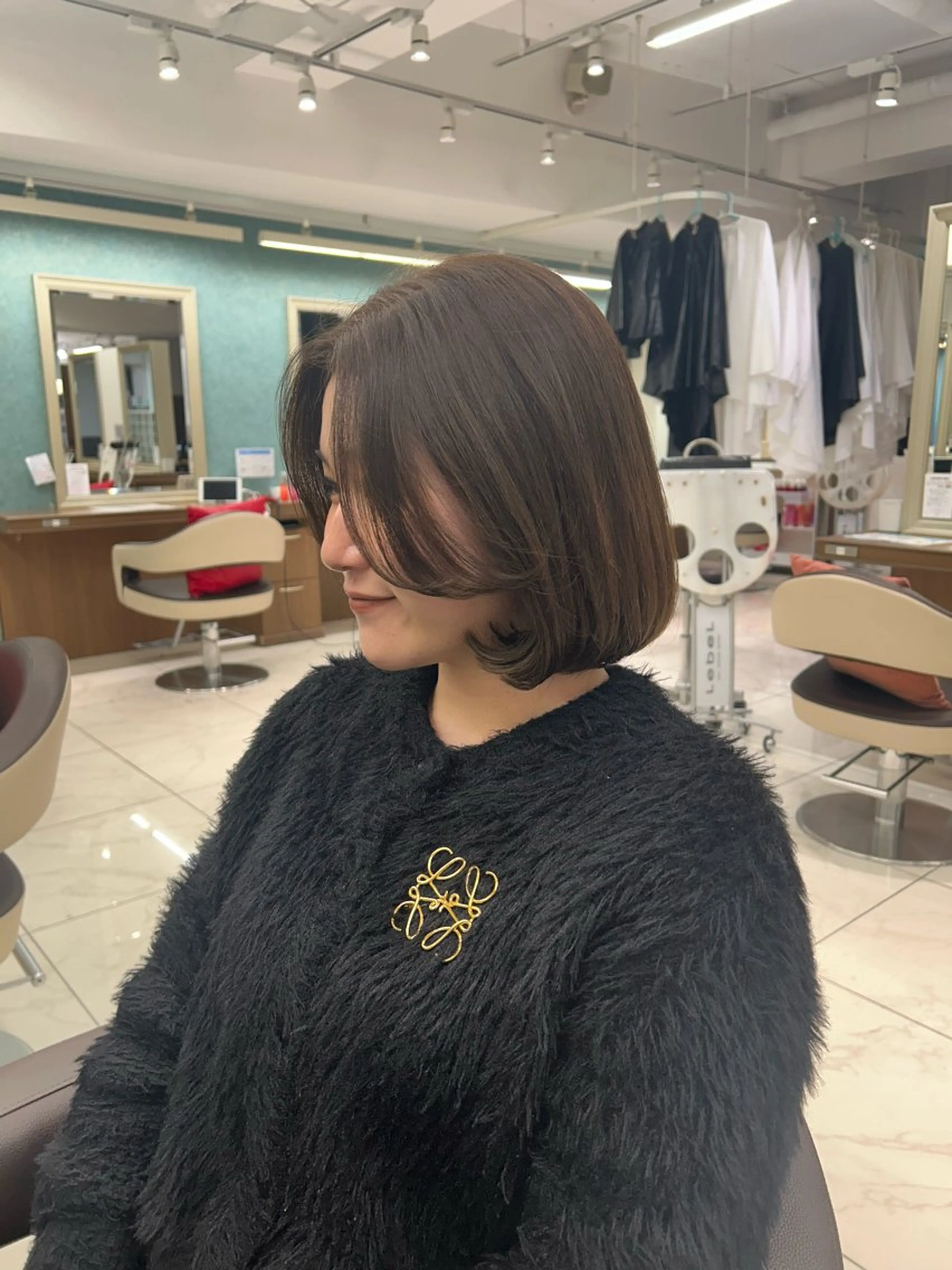 カラー 透明感カラー グレージュ ヘーゼル カラーモデル🎀 アイラッシュ/YUIのマツエク・マツパデザイン