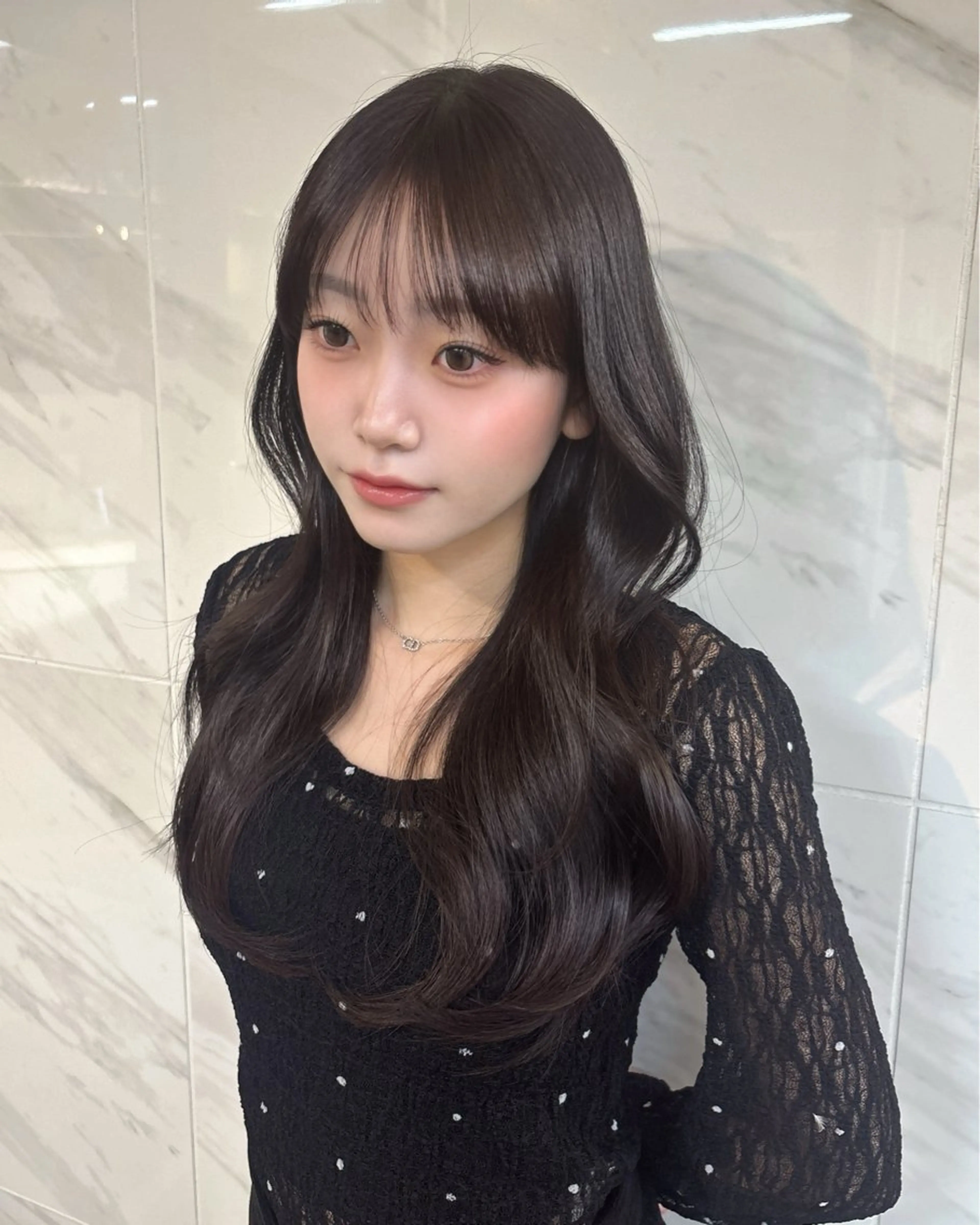 ロング カラー 🤍韓国ヘア/ 楓🤍のヘアスタイル