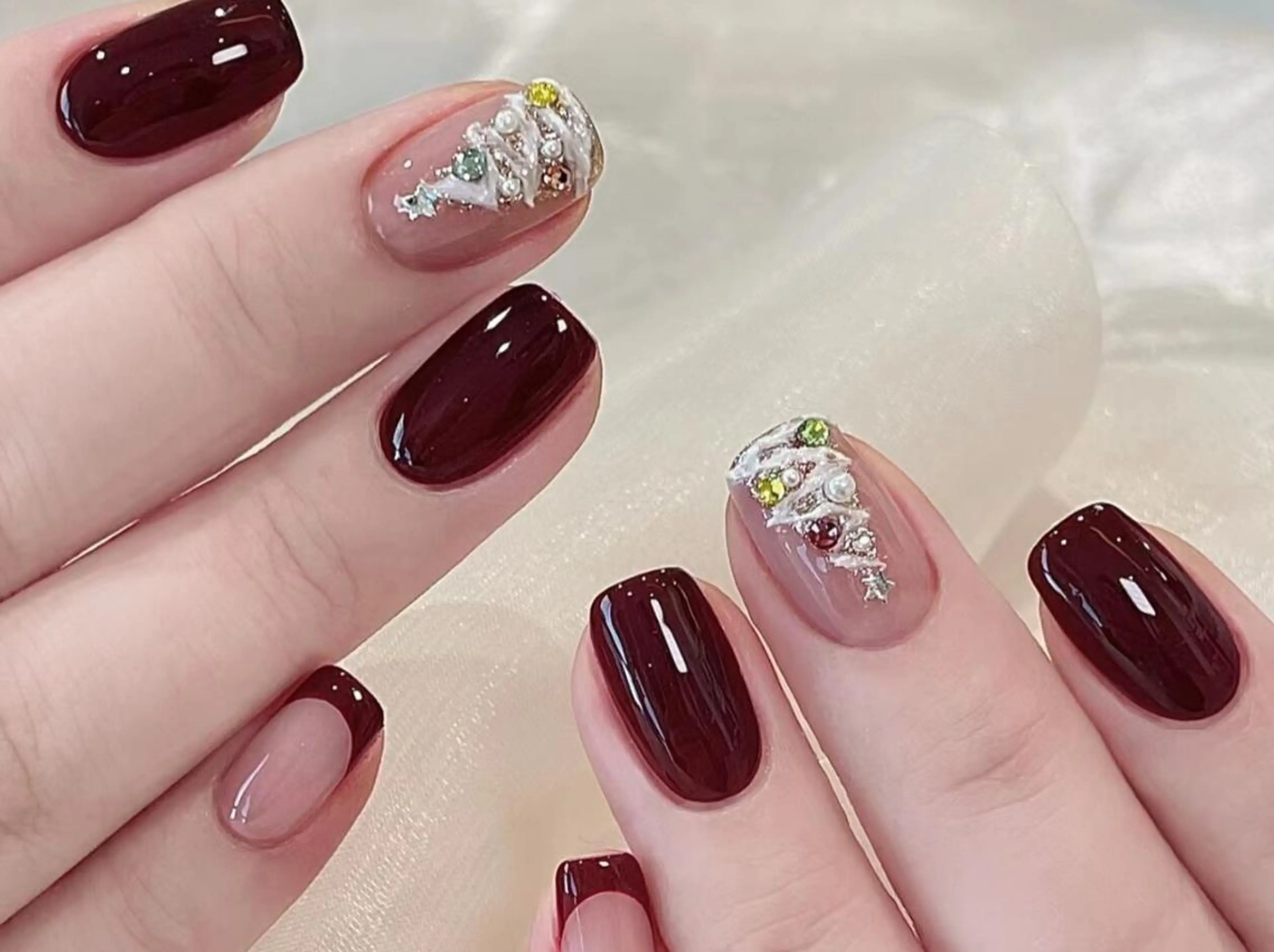 ネイル アートネイル オーロラネイル クリアネイル フレンチネイル ジェルネイル 🎀Best Nail🎀のネイルデザイン