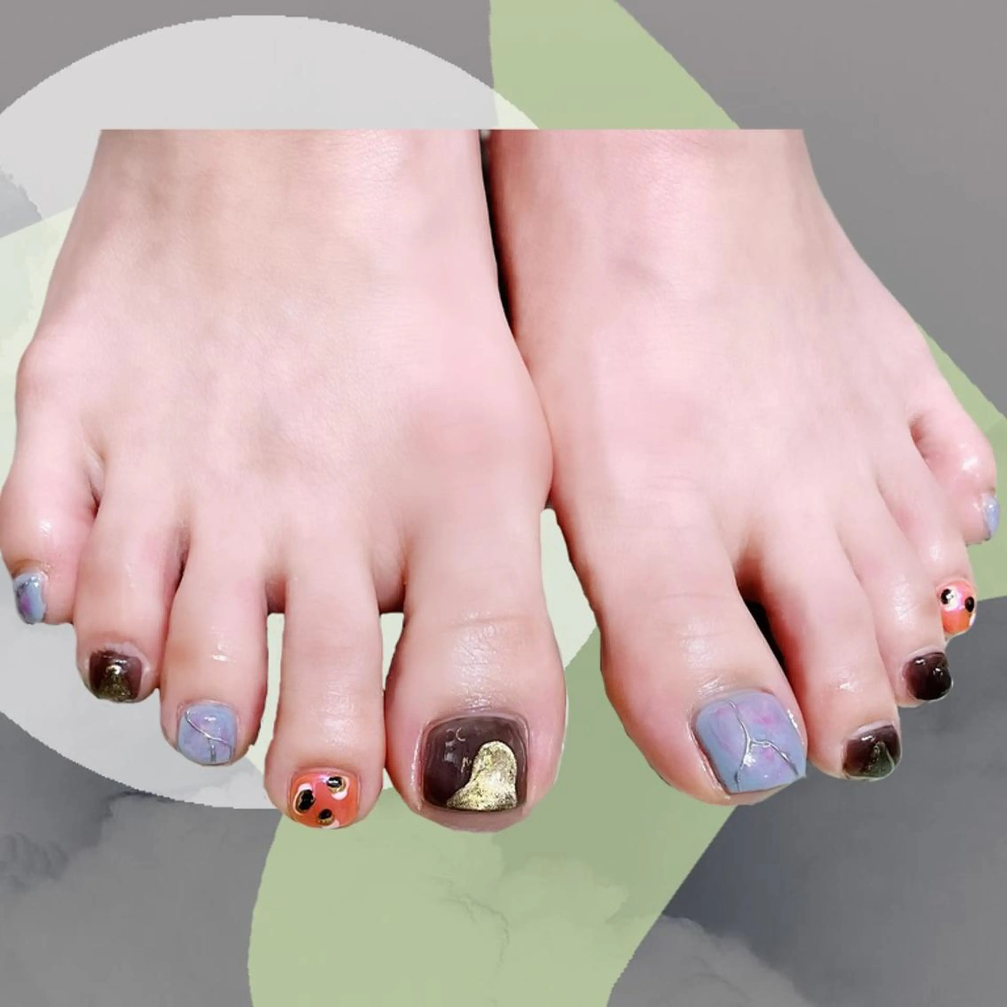 ネイル オーロラネイル 氷ネイル・うるうるネイル 韓国ネイル マグネットネイル ミラーネイル VOLLMOND nailのネイルデザイン