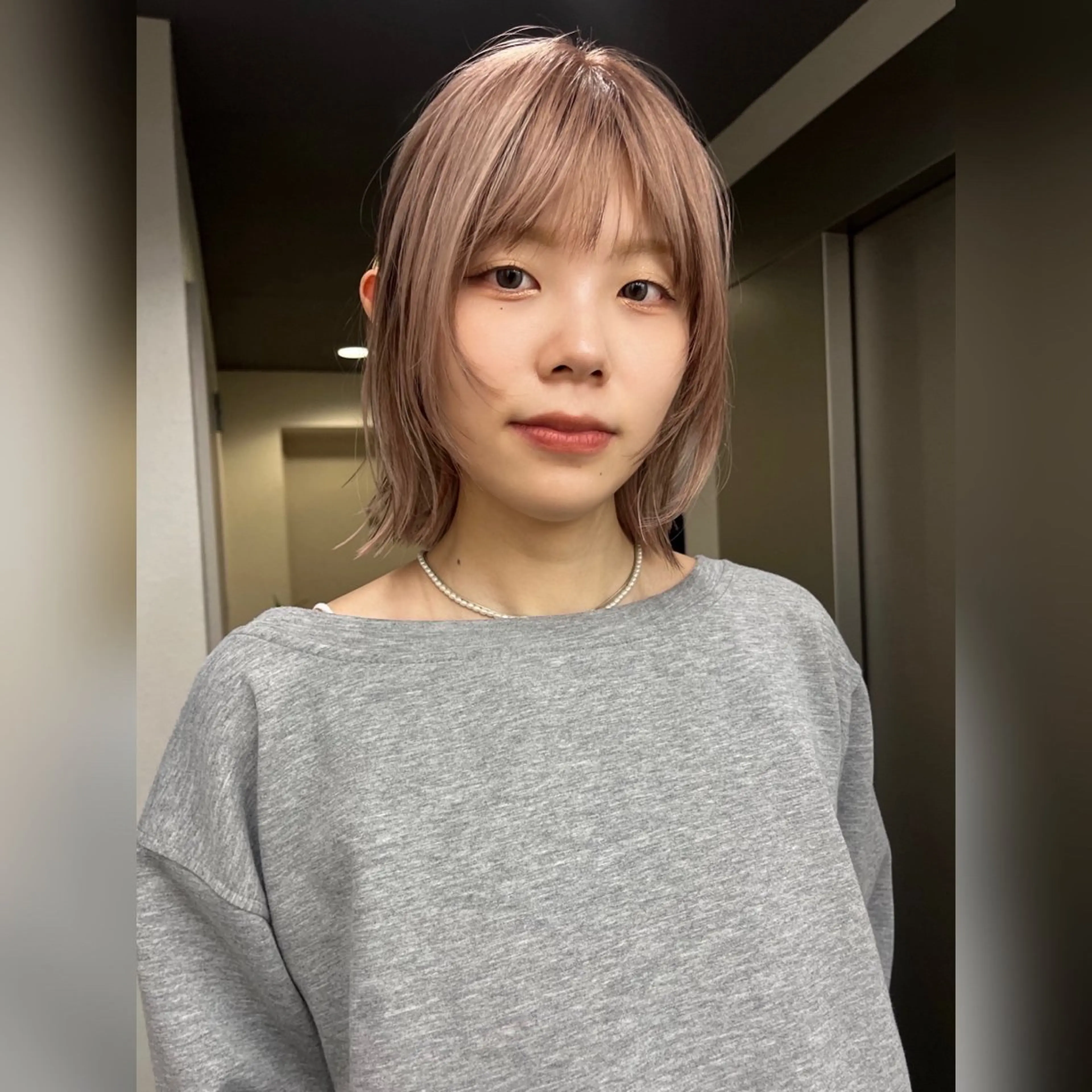 ミディアム カラー カット ヘアカラー ブリーチ怖い人の味方 ケアブリーチ/ユウキのヘアスタイル