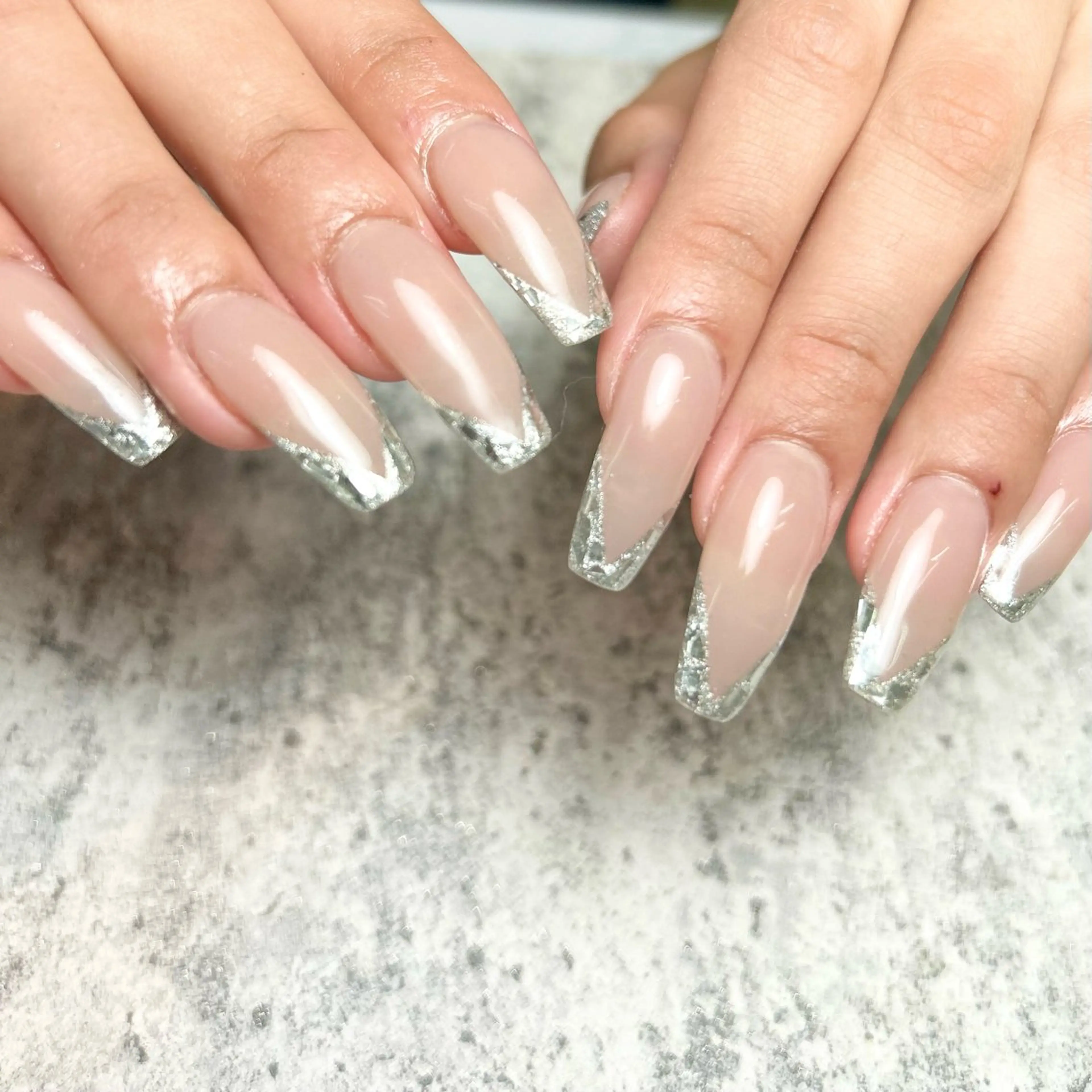 ネイル フレンチネイル ガラスフレンチ スカルプネイル 東十条muumii ネイルまつ毛のネイルデザイン