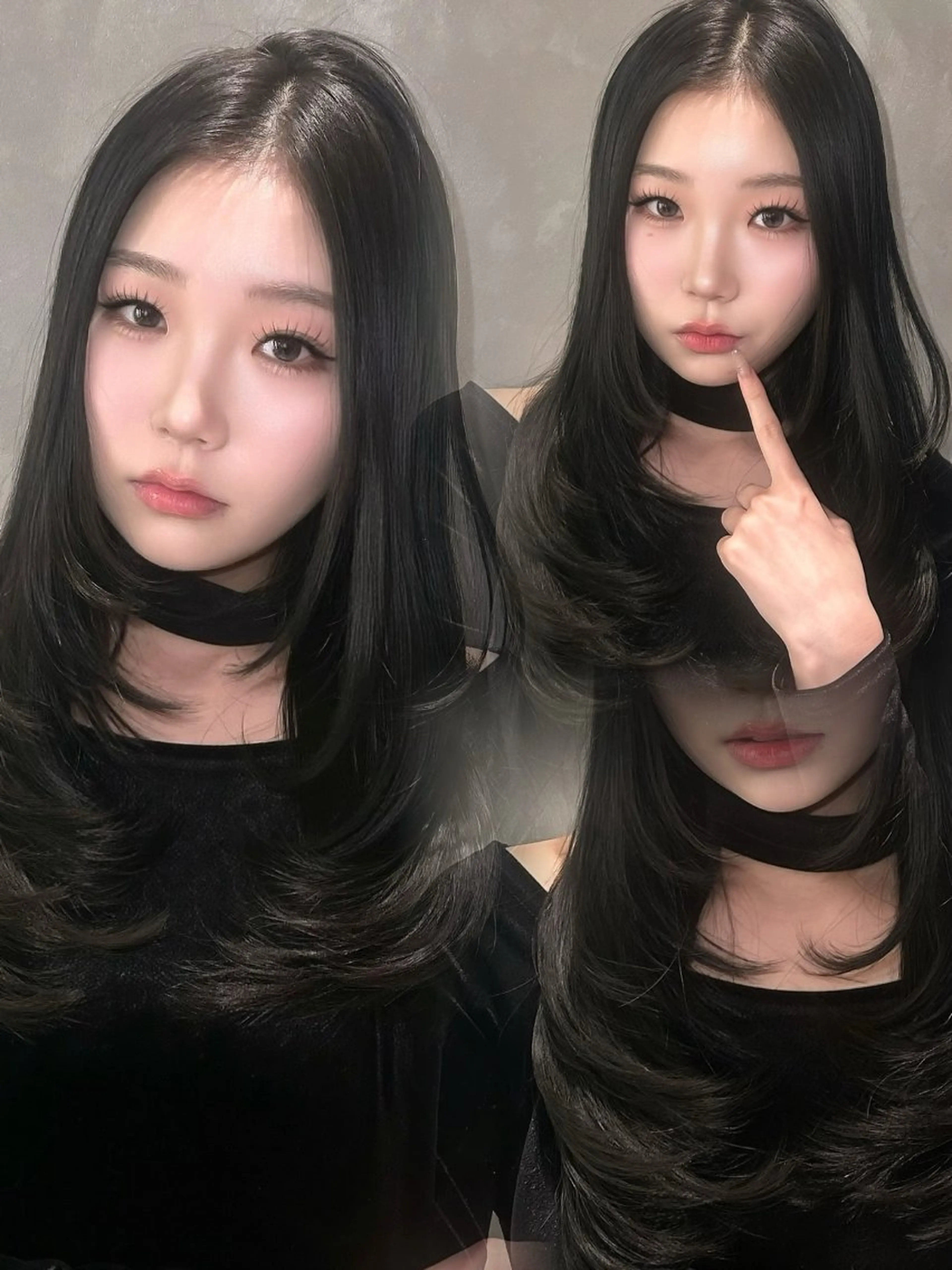 ロング Mimi♡/透明感 /ワンホンレイヤーのヘアスタイル