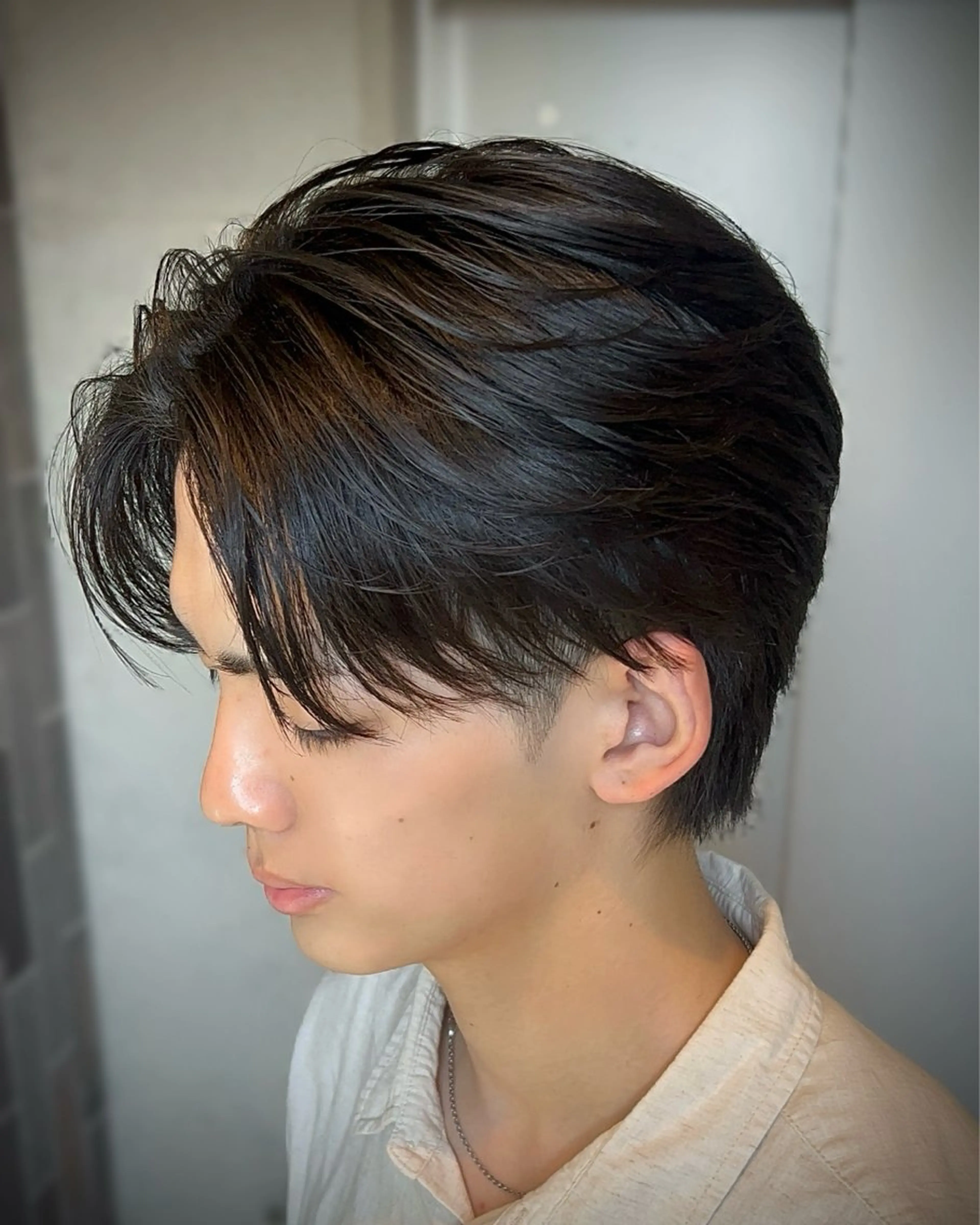 メンズ センターパート カット パーマ ❤️‍🔥Ai/メン ズカット❤️‍🔥のヘアスタイル