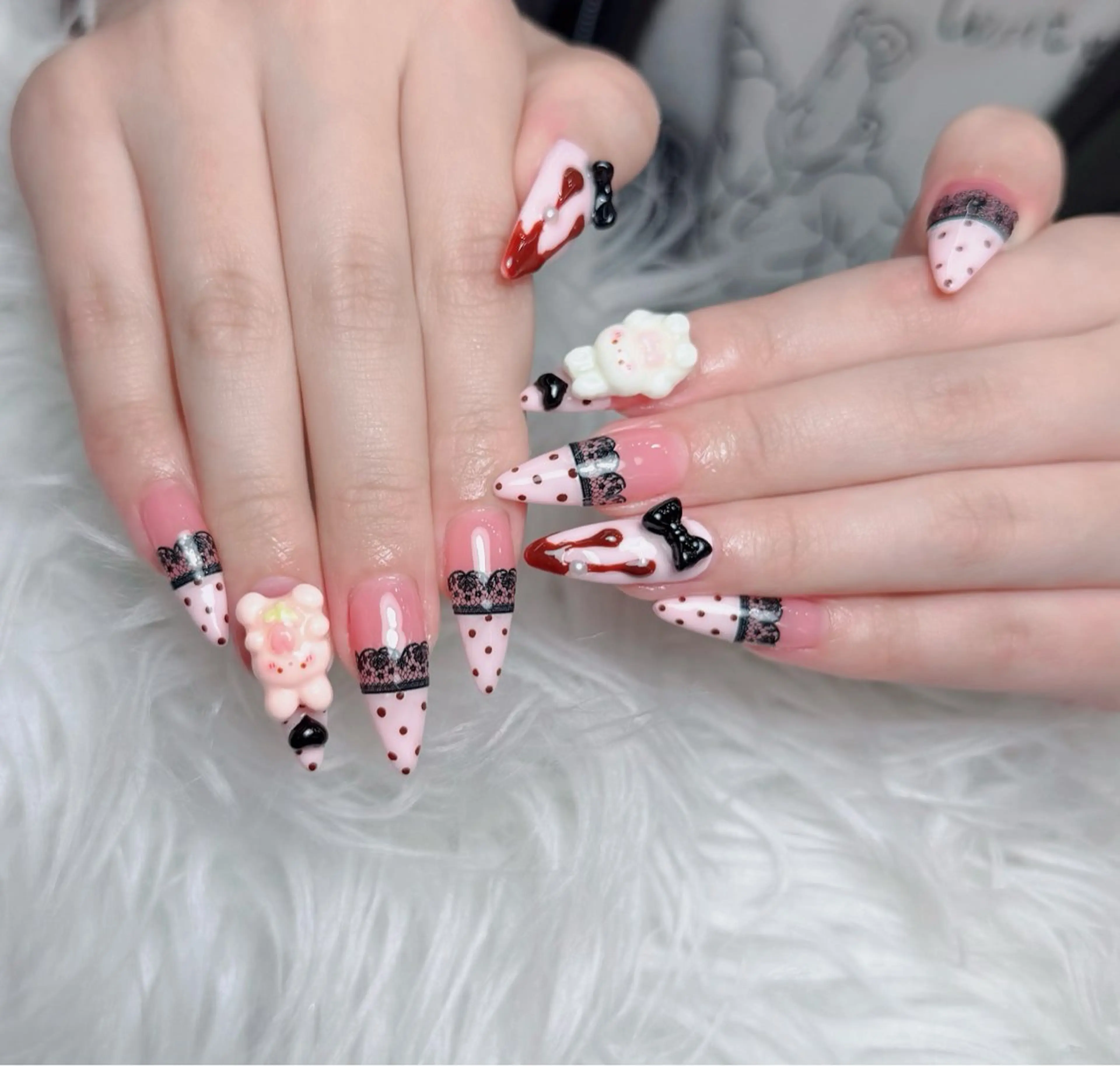 ネイル アートネイル 韓国ネイル 持ち込み ワンホンネイル ハンドネイル Lenie Nail Salonのネイルデザイン