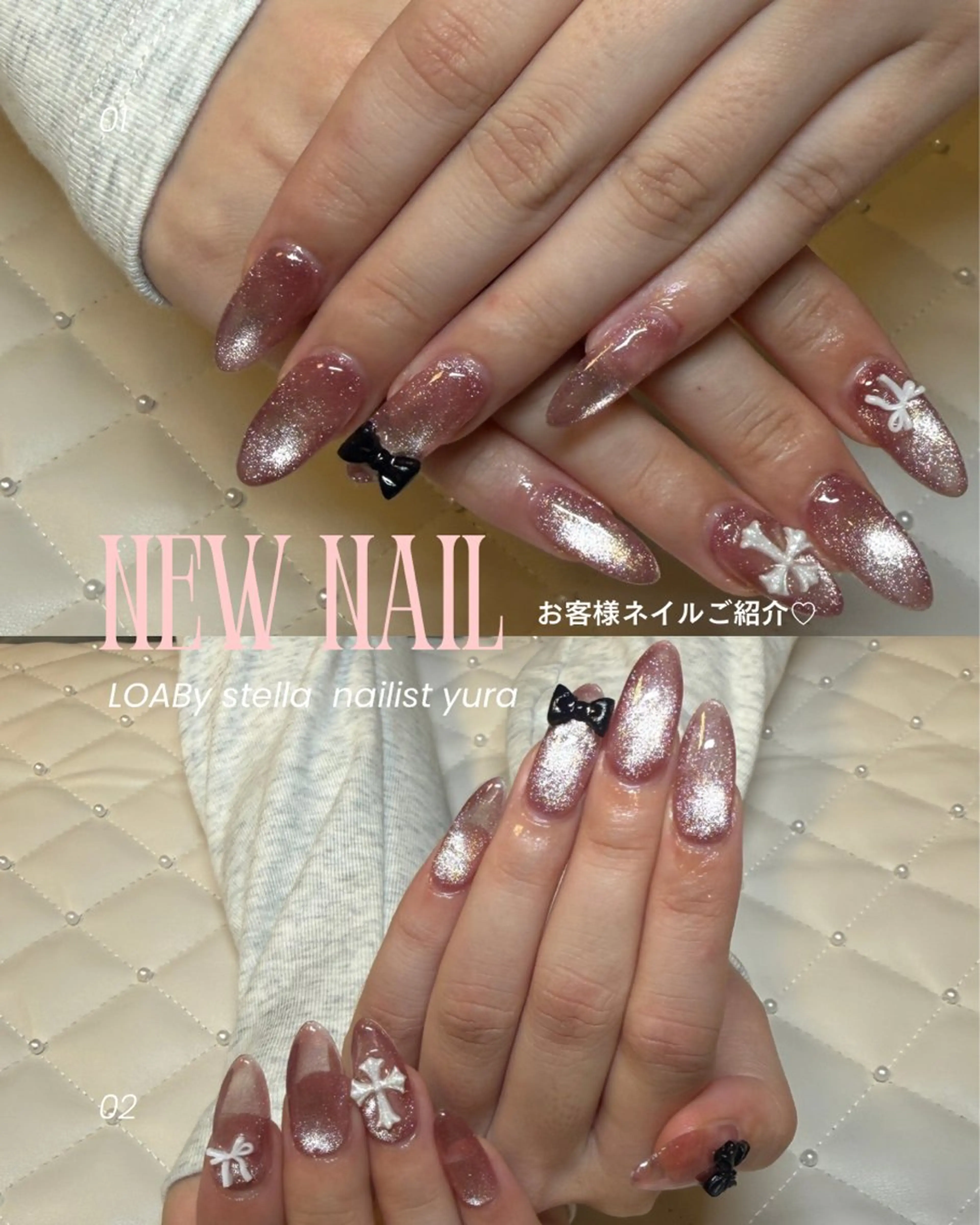 ネイル ハンドネイル フットネイル LOA🦋 yuraのネイルデザイン