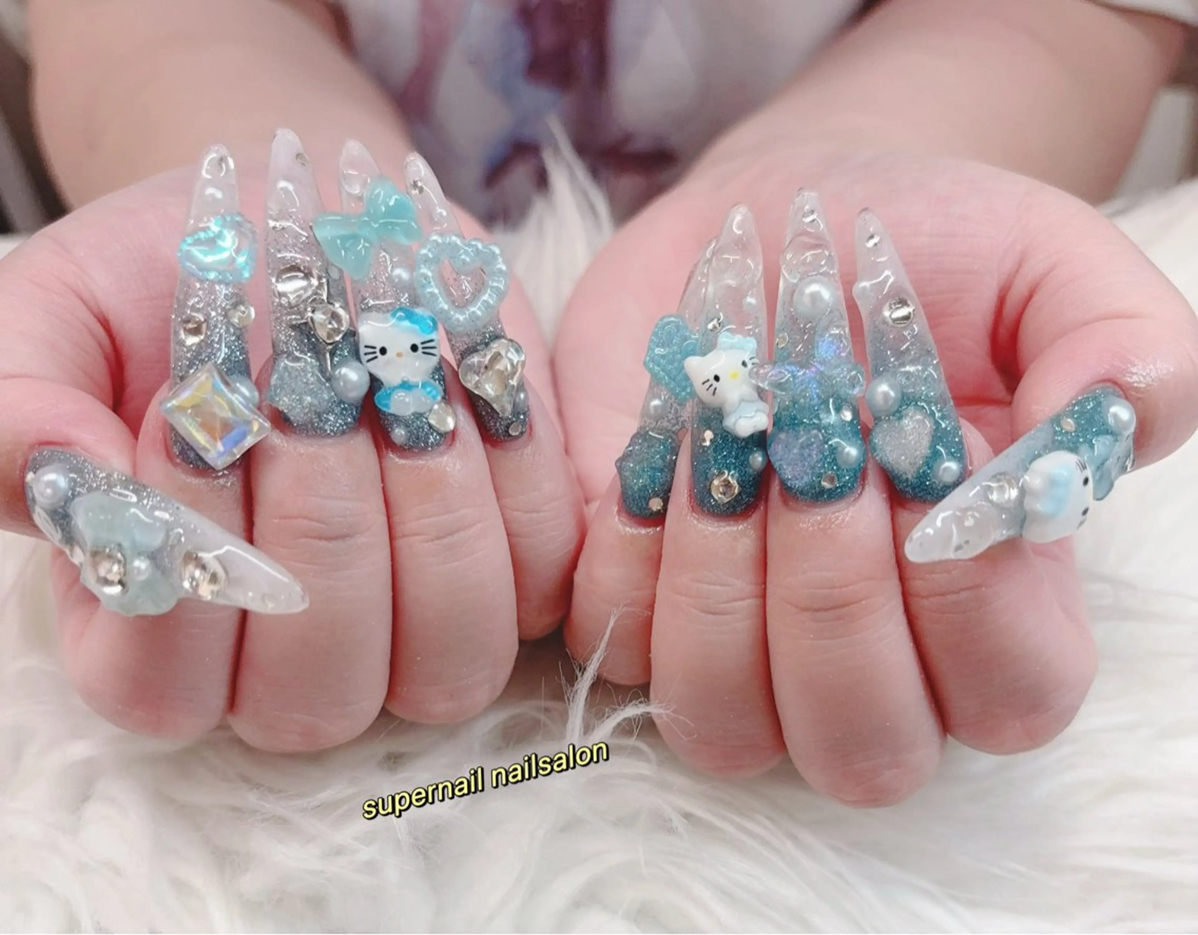 🎀チップ長さ出し持ち込みデザイン【ゴテゴテ10本ok】¥13980🎀の写真