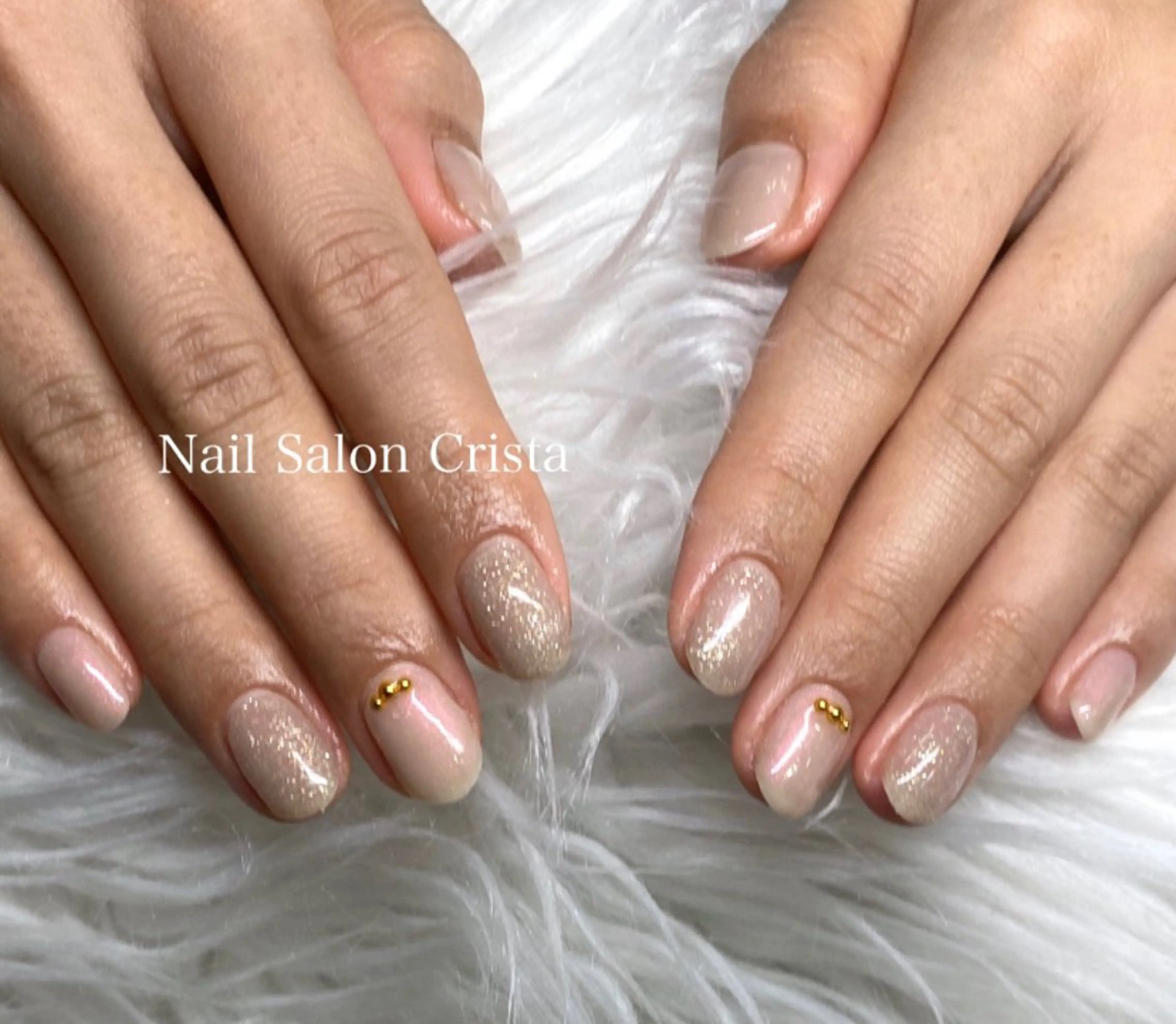 ネイル ジェルネイル パラジェル シンプルネイル ハンドネイル CRISTA MOMOのネイルデザイン