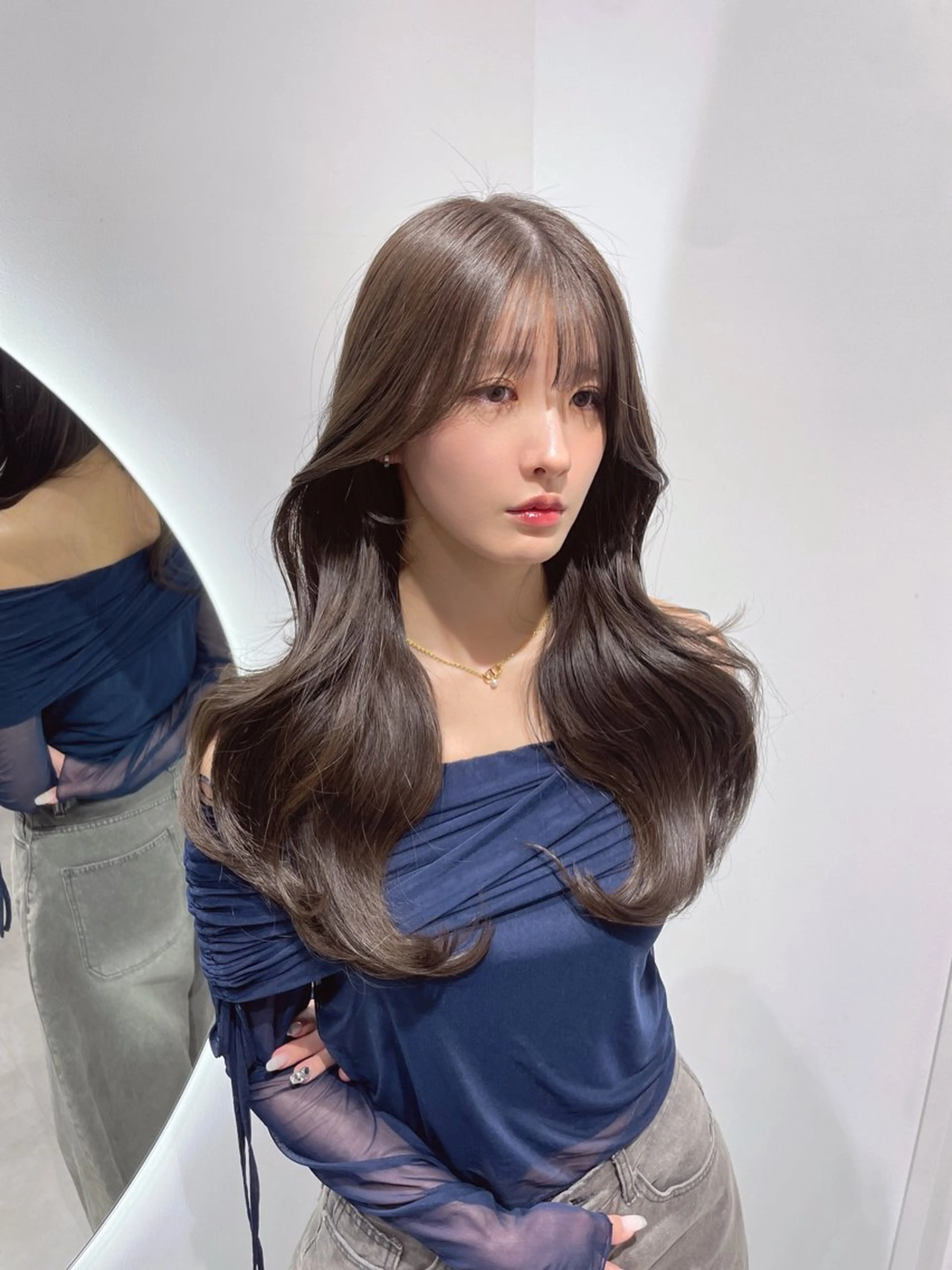 ロング カラー カット ヘアカラー トリートメント 寺島 圭人のヘアスタイル