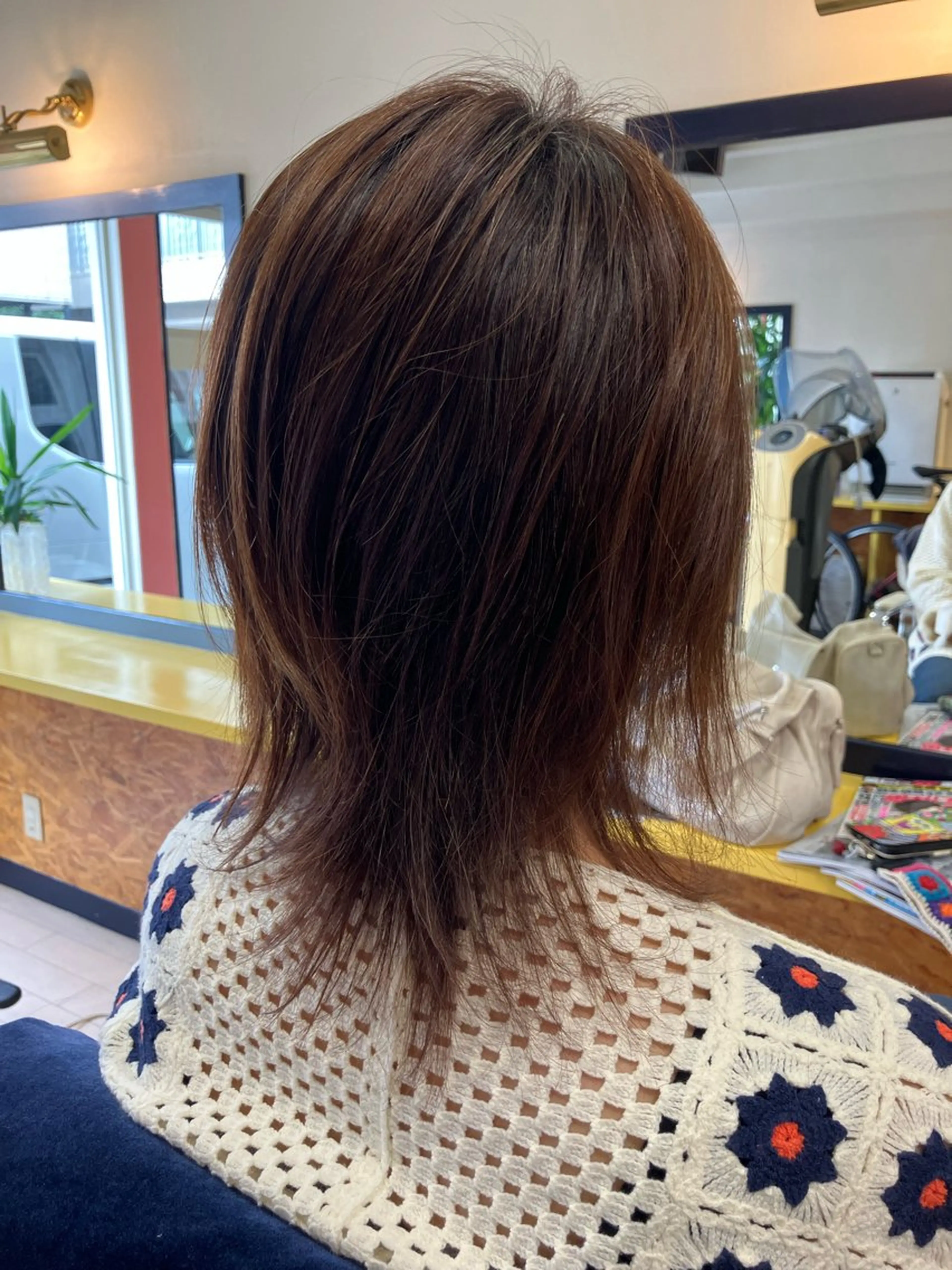 ミディアム ウルフカット 横田  尚登のヘアスタイル