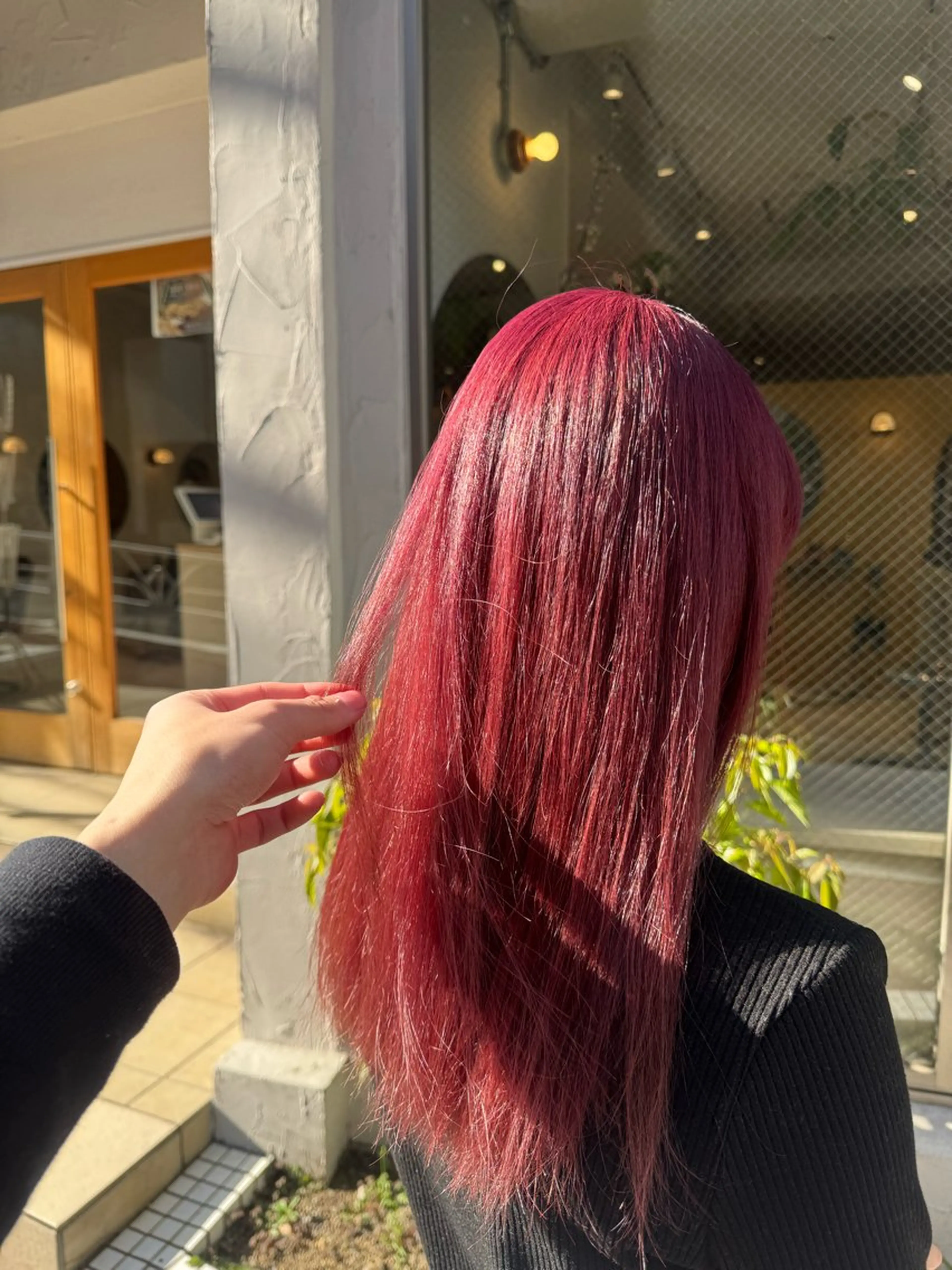 セミロング カラー レッドカラー 🎨ハイトーン/ウル フ/ショート/大夢のヘアスタイル