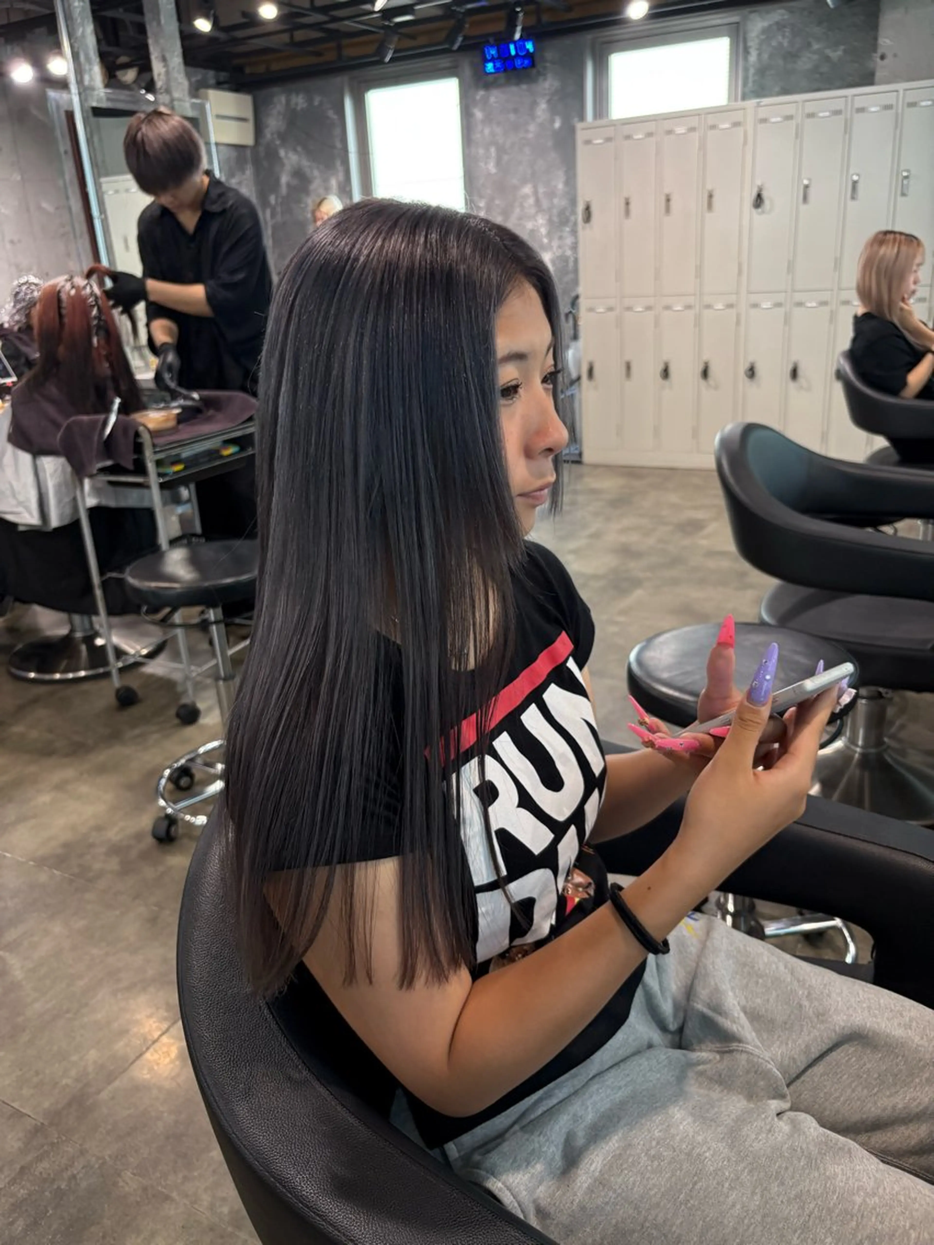 ロング カラー ヘアカラー ハイトーン 横浜💞ミオのヘアスタイル