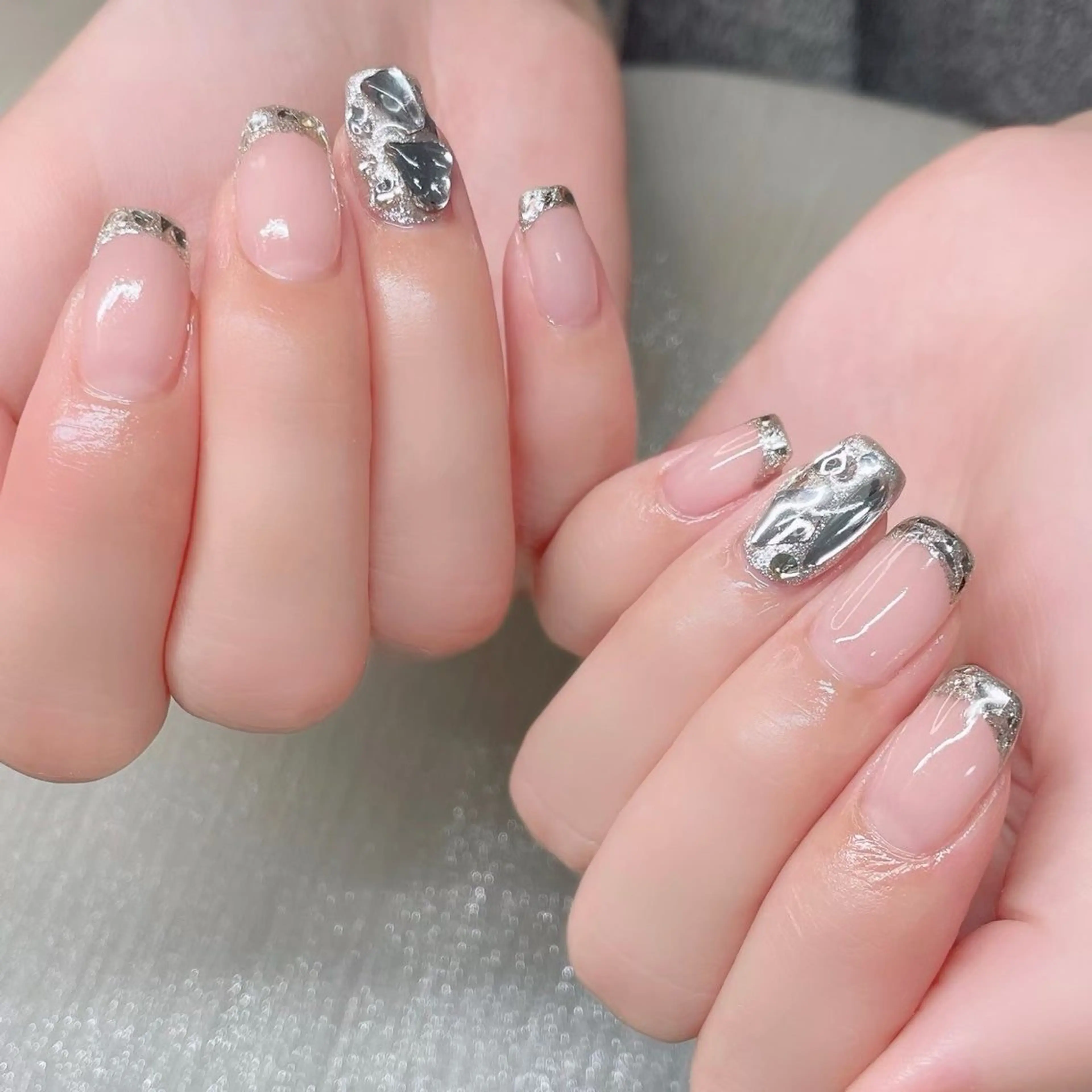ネイル 長さ出し ハンドネイル Nailist suzuのネイルデザイン