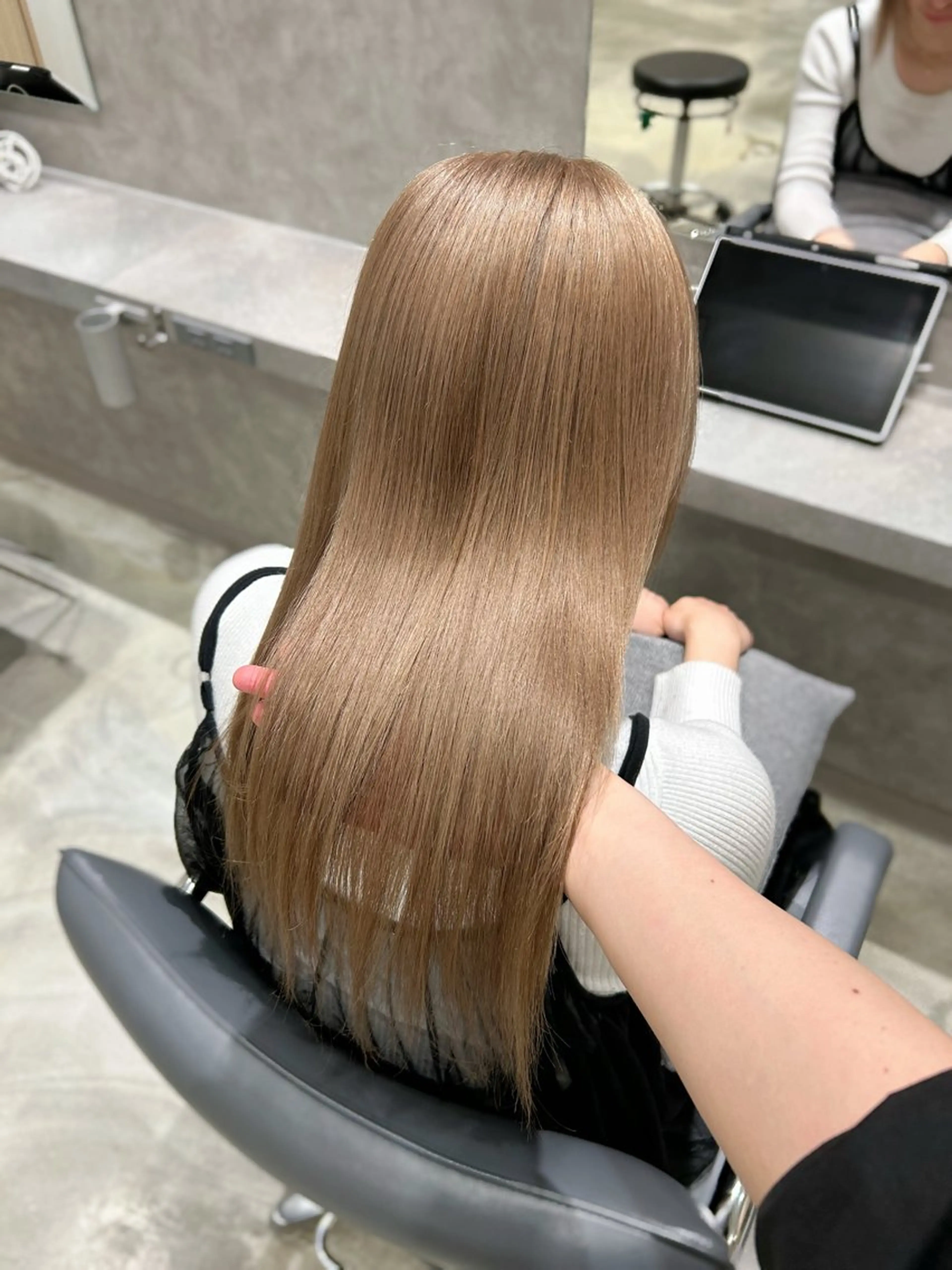 ロング カラー ヘアカラー 新宿ハイトーン/ カットモデル/のりかのヘアスタイル