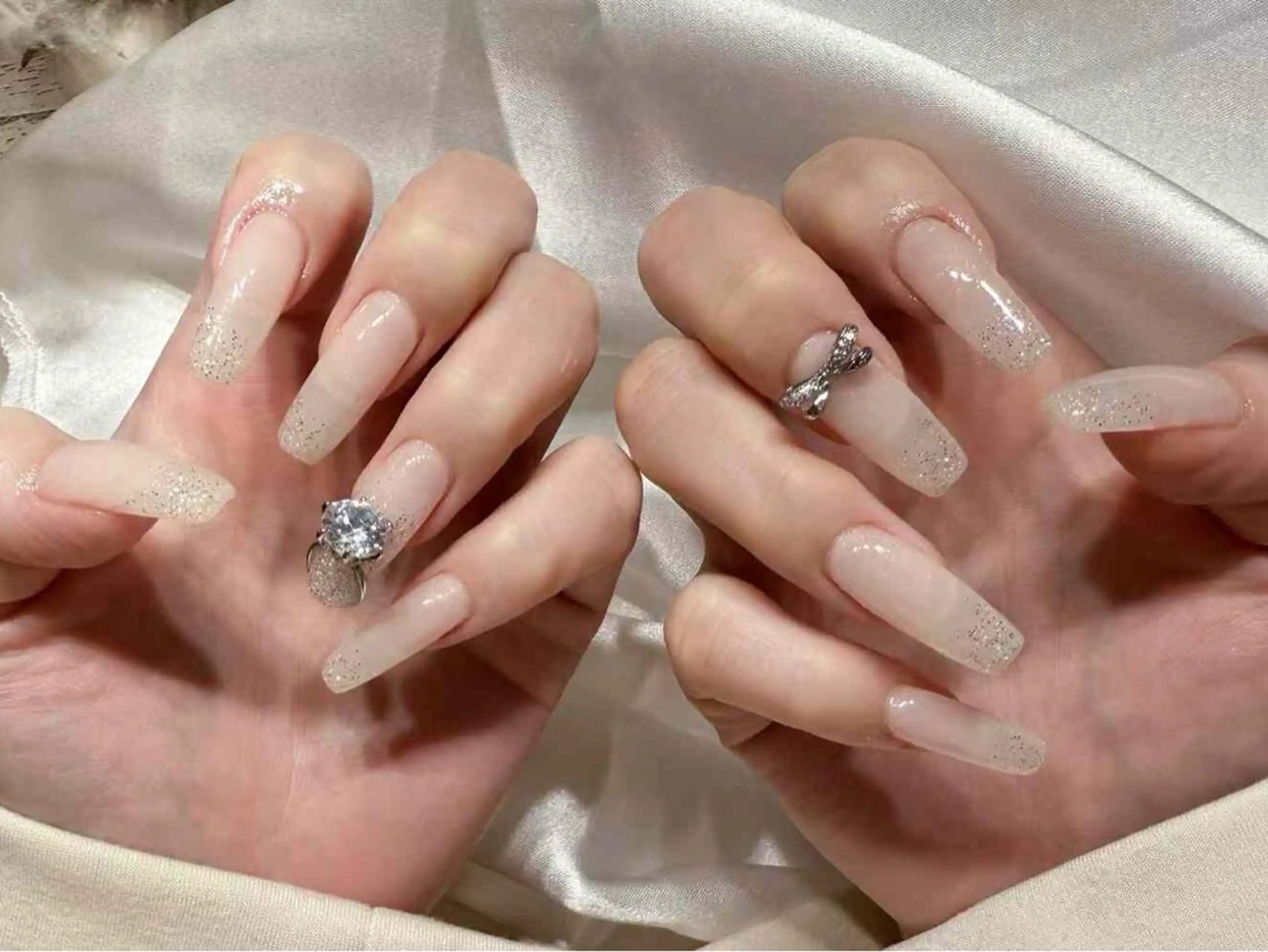 ネイル アートネイル フットネイル ジェルネイル グラデーション マグネットネイル babarla Nailのネイルデザイン