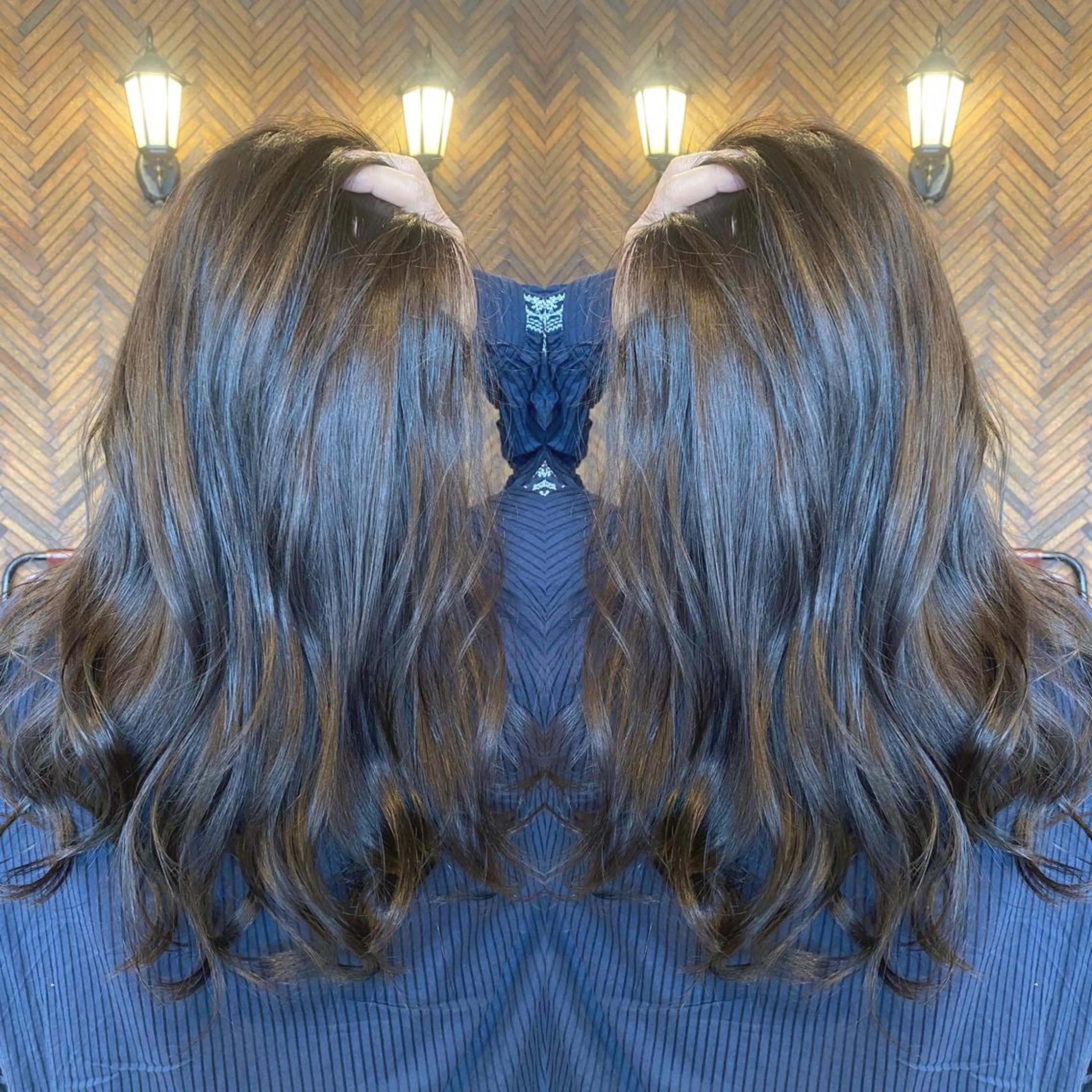 ロング カラー tocca 💜石田愛結💜のヘアスタイル