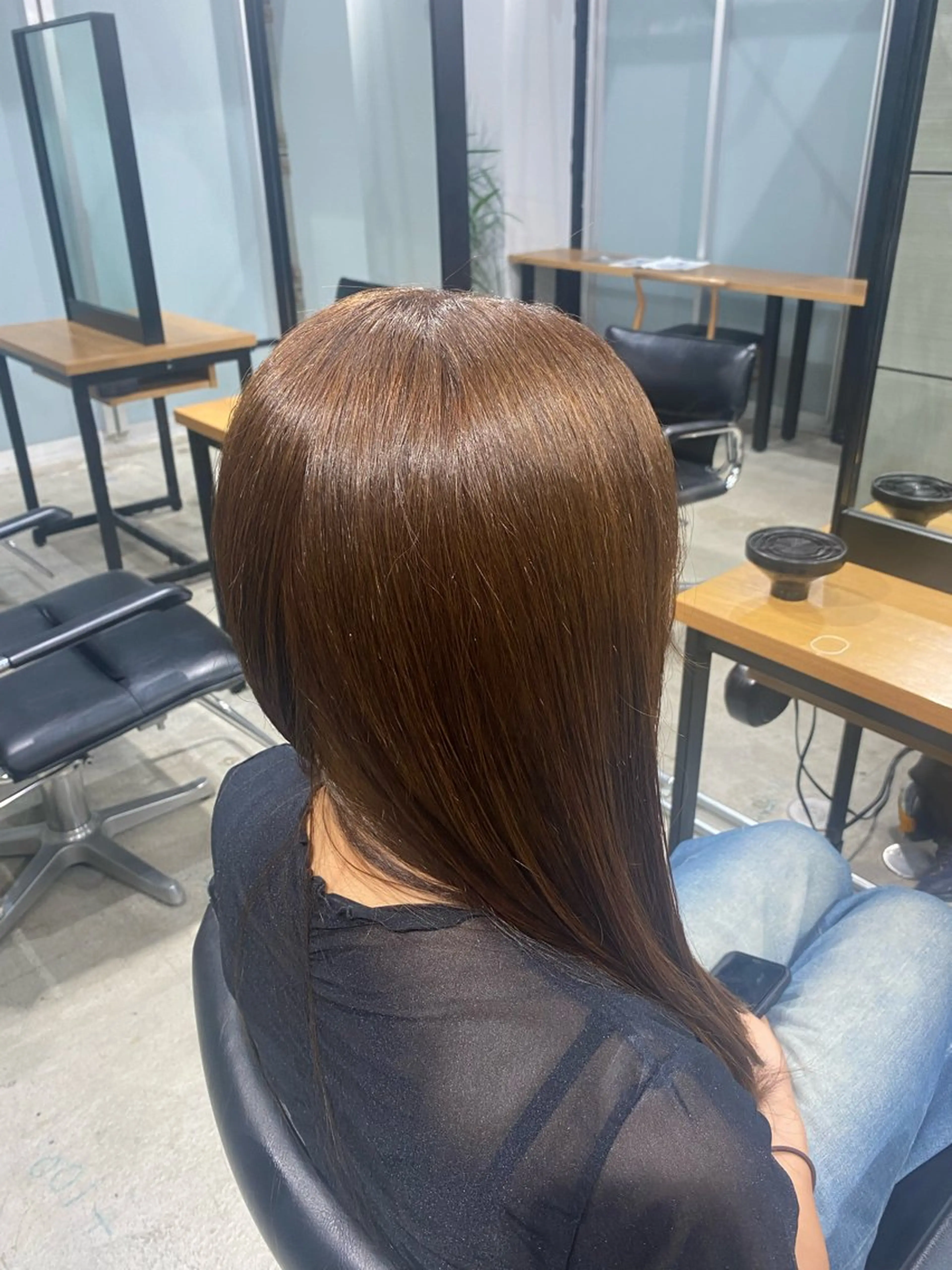 ロング カラー ヘアカラー ナチュラルカラー リタッチ　あんりのヘアスタイル