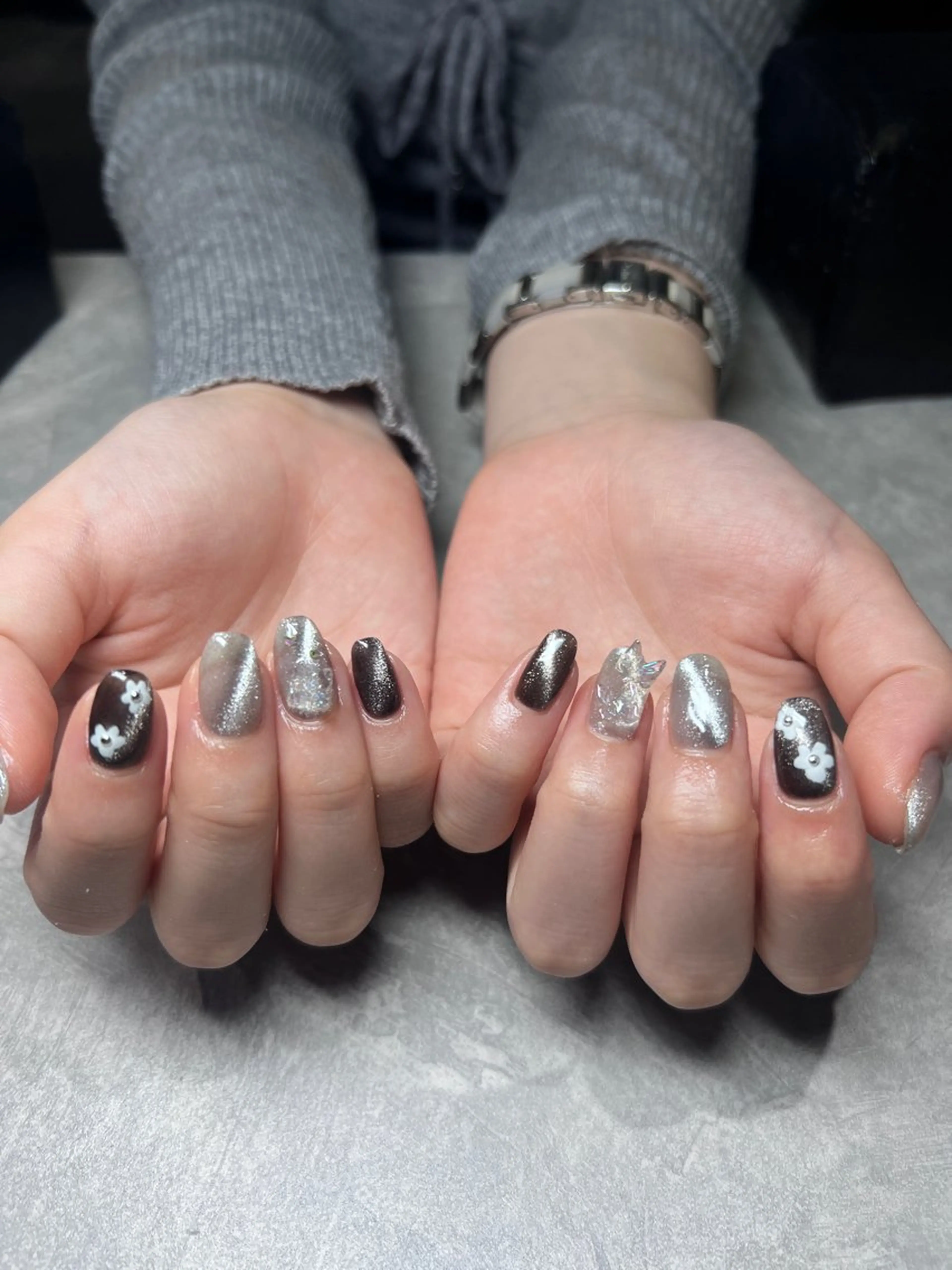 ネイル Miimo💅🏻 ほのか‪ ·͜·♡‬のネイルデザイン