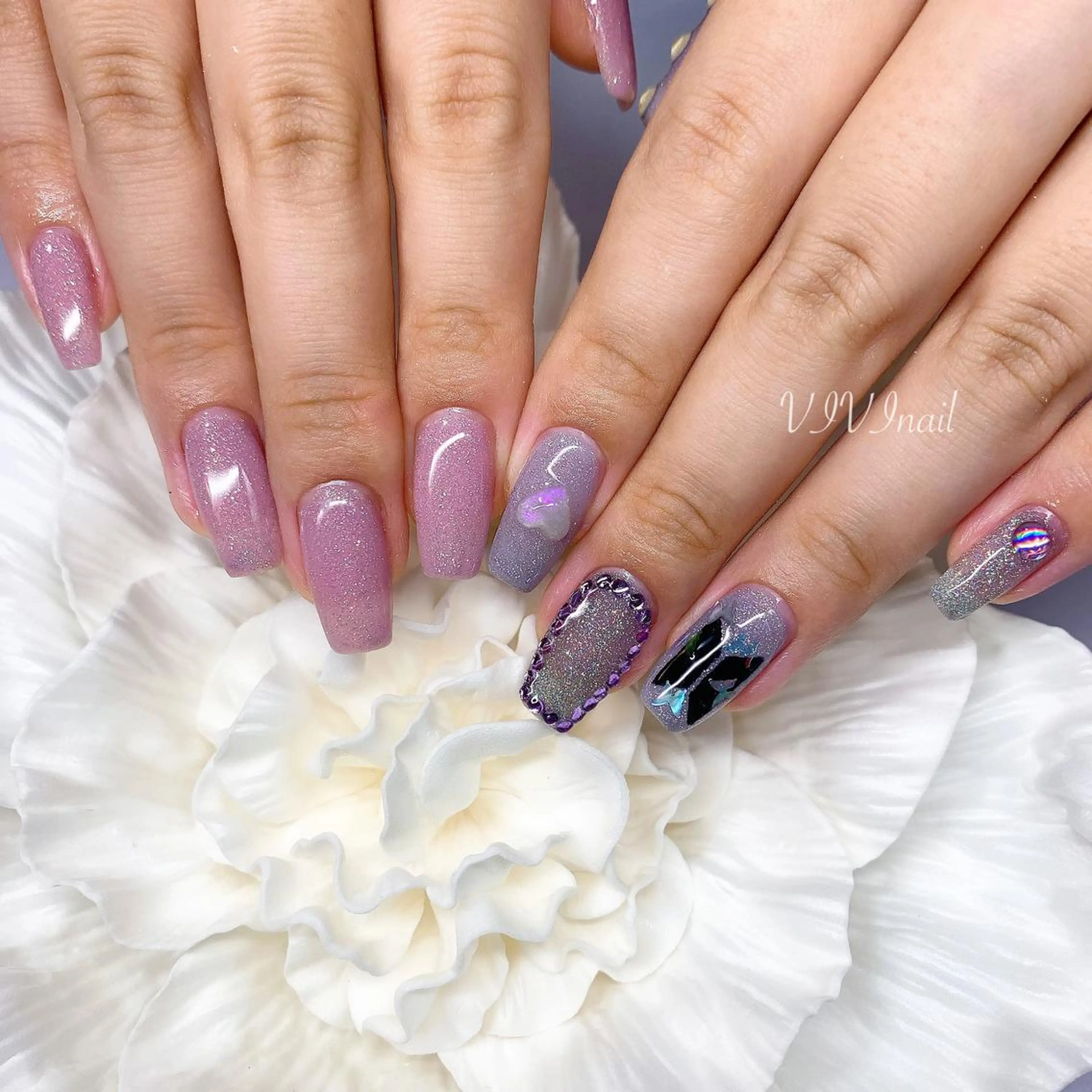 ネイル ピンク ハンドネイル vivi nailのネイルデザイン