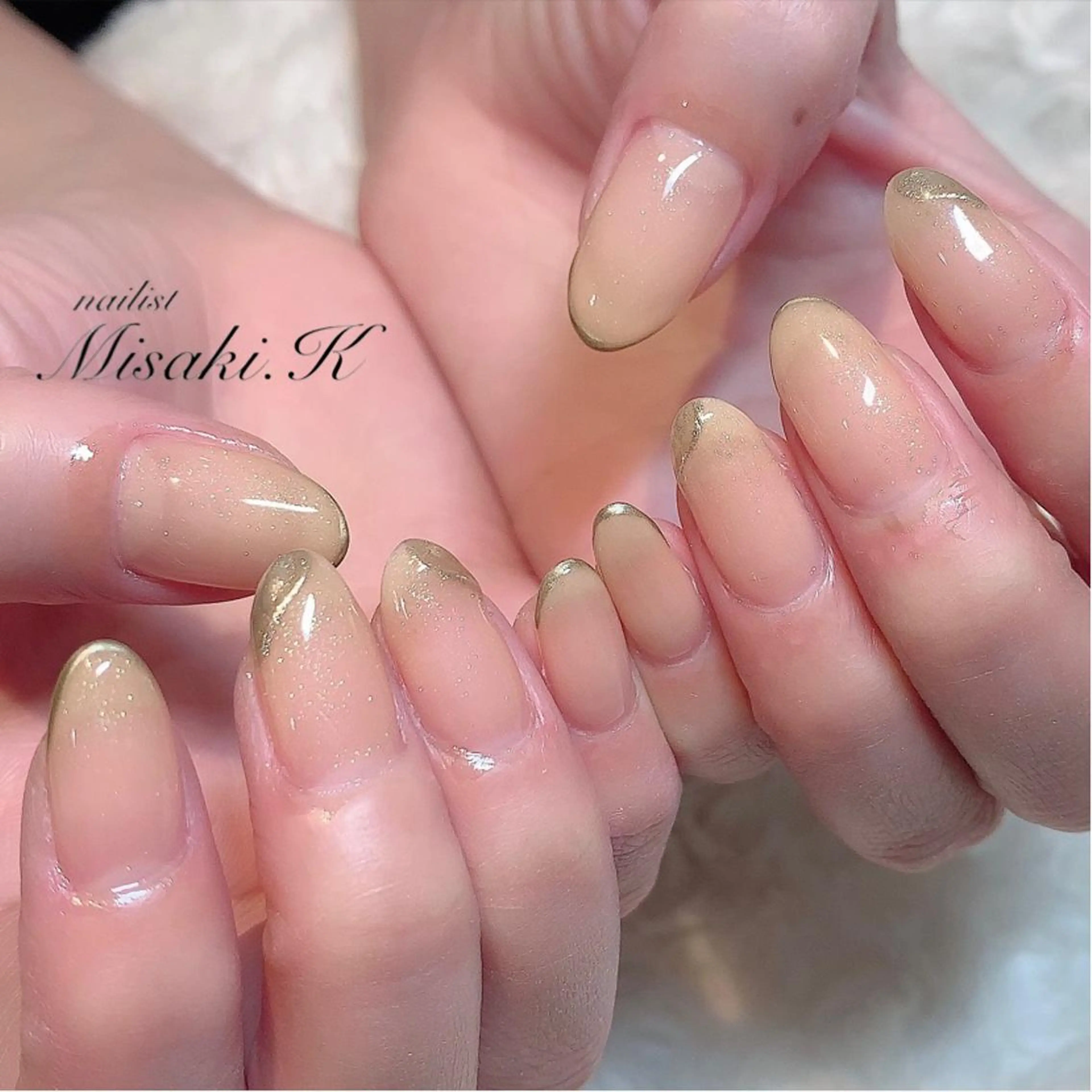 ネイル ラメ(グリッター) K. Misakiのネイルデザイン