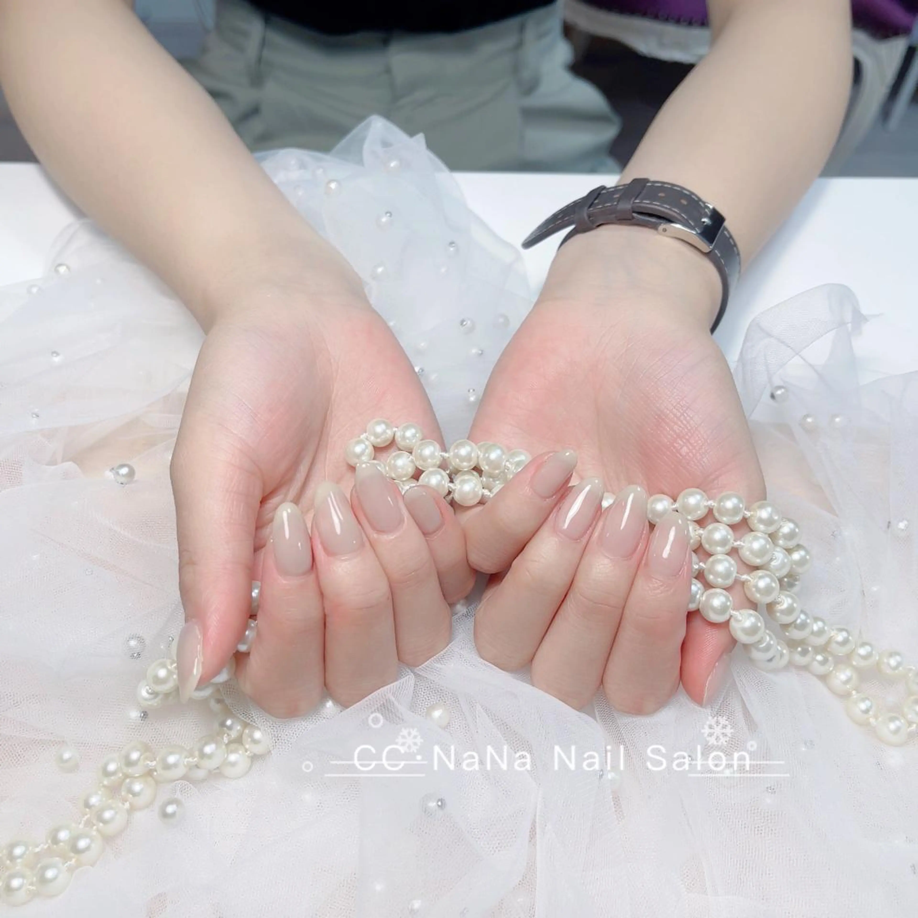 ネイル ジェルネイル パラジェル スカルプネイル CC  NaNa ワンホンネイル🌙Nのネイルデザイン