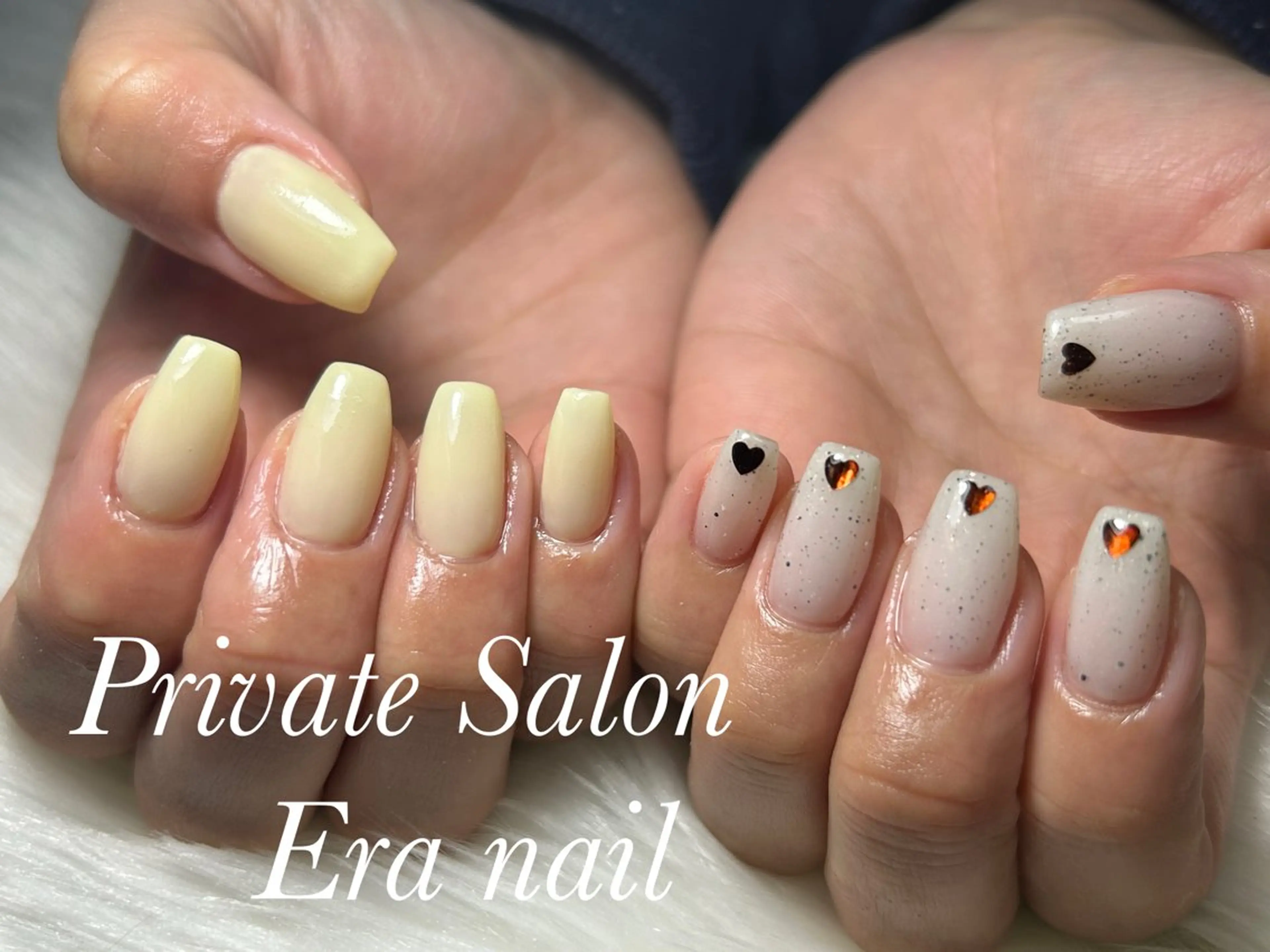 ネイル ハート ハンドネイル Era nailのネイルデザイン