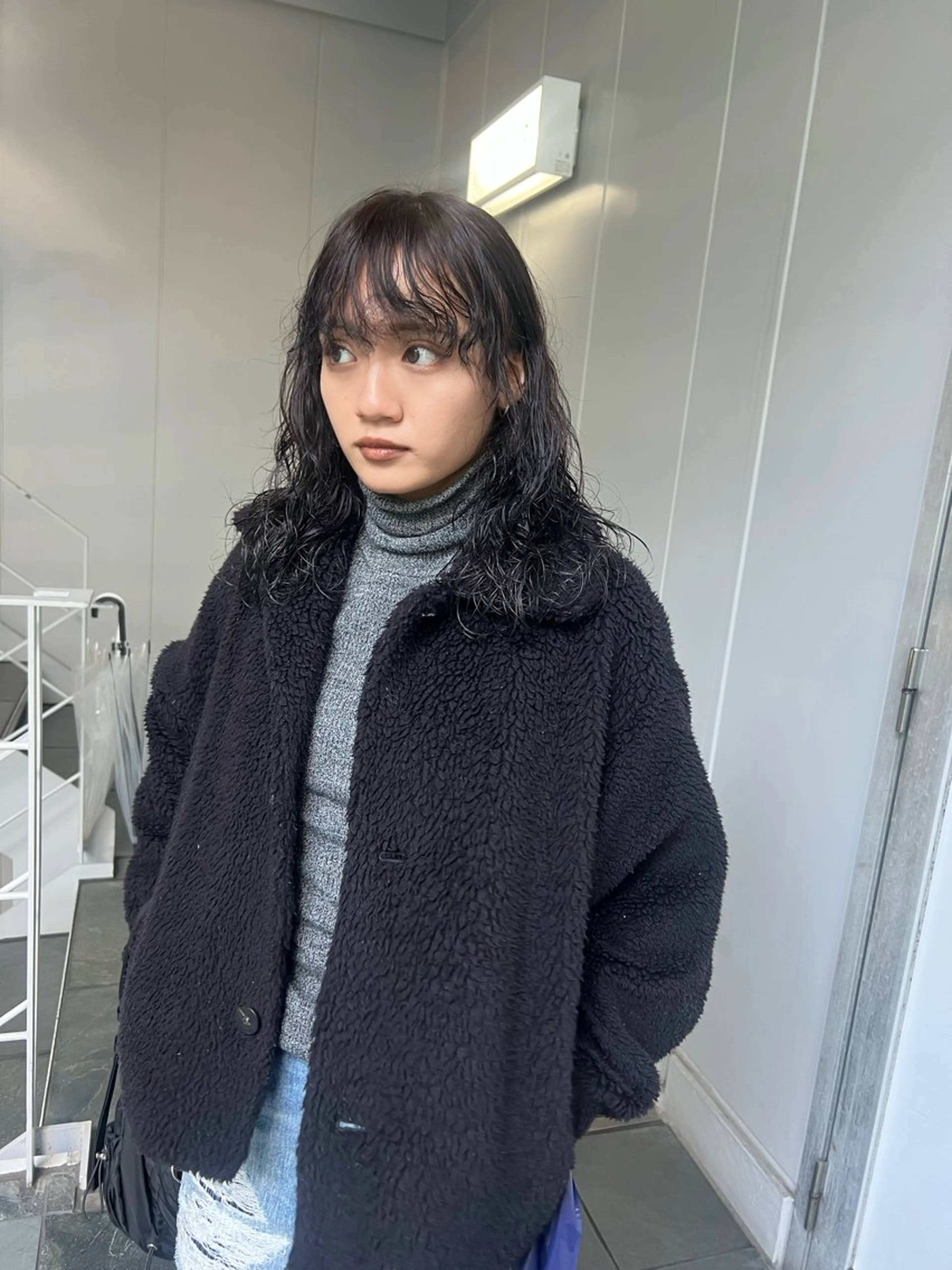 セミロング ヘアカラー トリートメント 田中 蘭菜のヘアスタイル