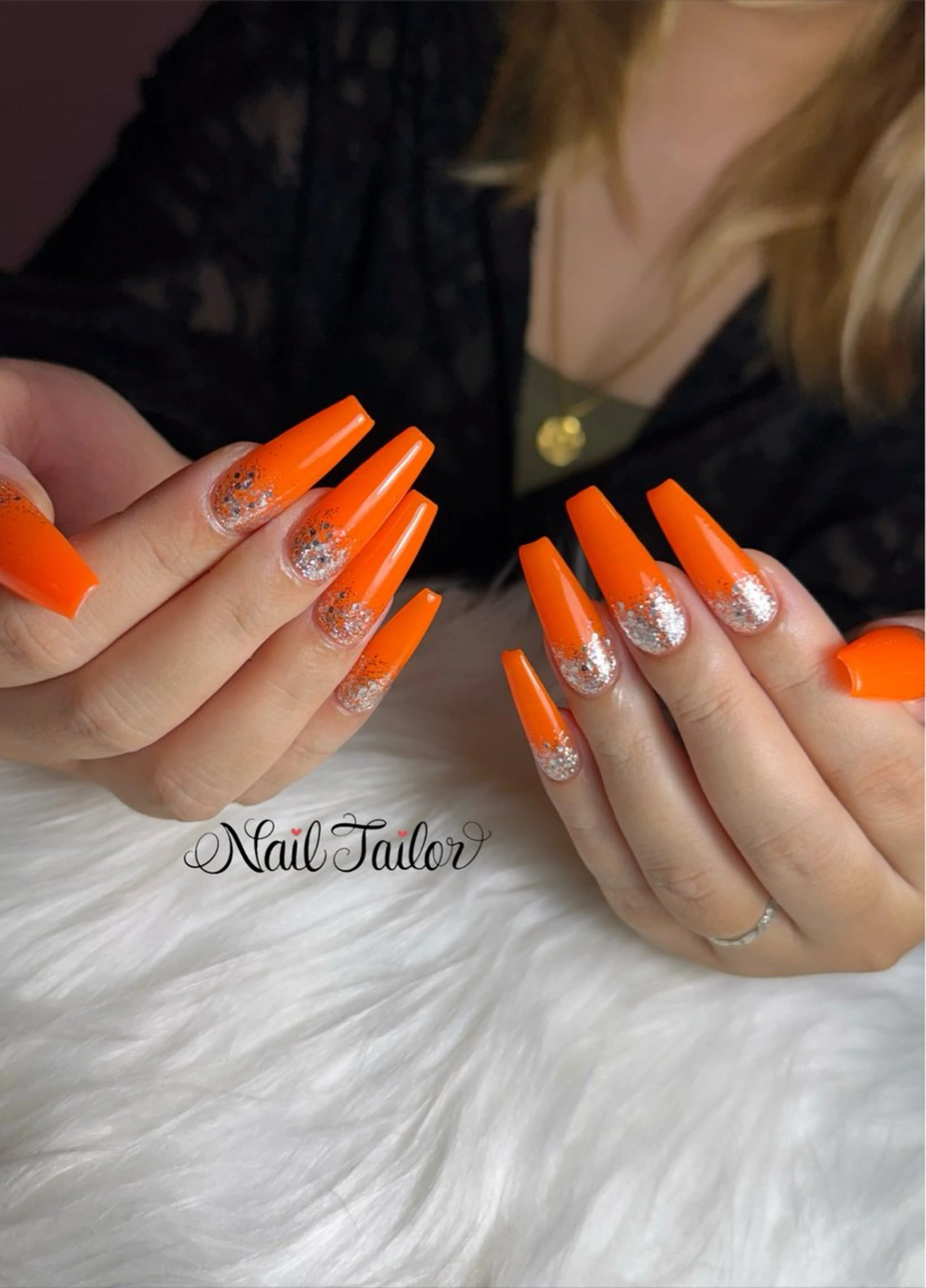 ネイル 長さ出し ホログラムネイル ラメ(グリッター) ロングネイル ワンカラーネイル ハンドネイル NailTailor ネイルテイラーのネイルデザイン