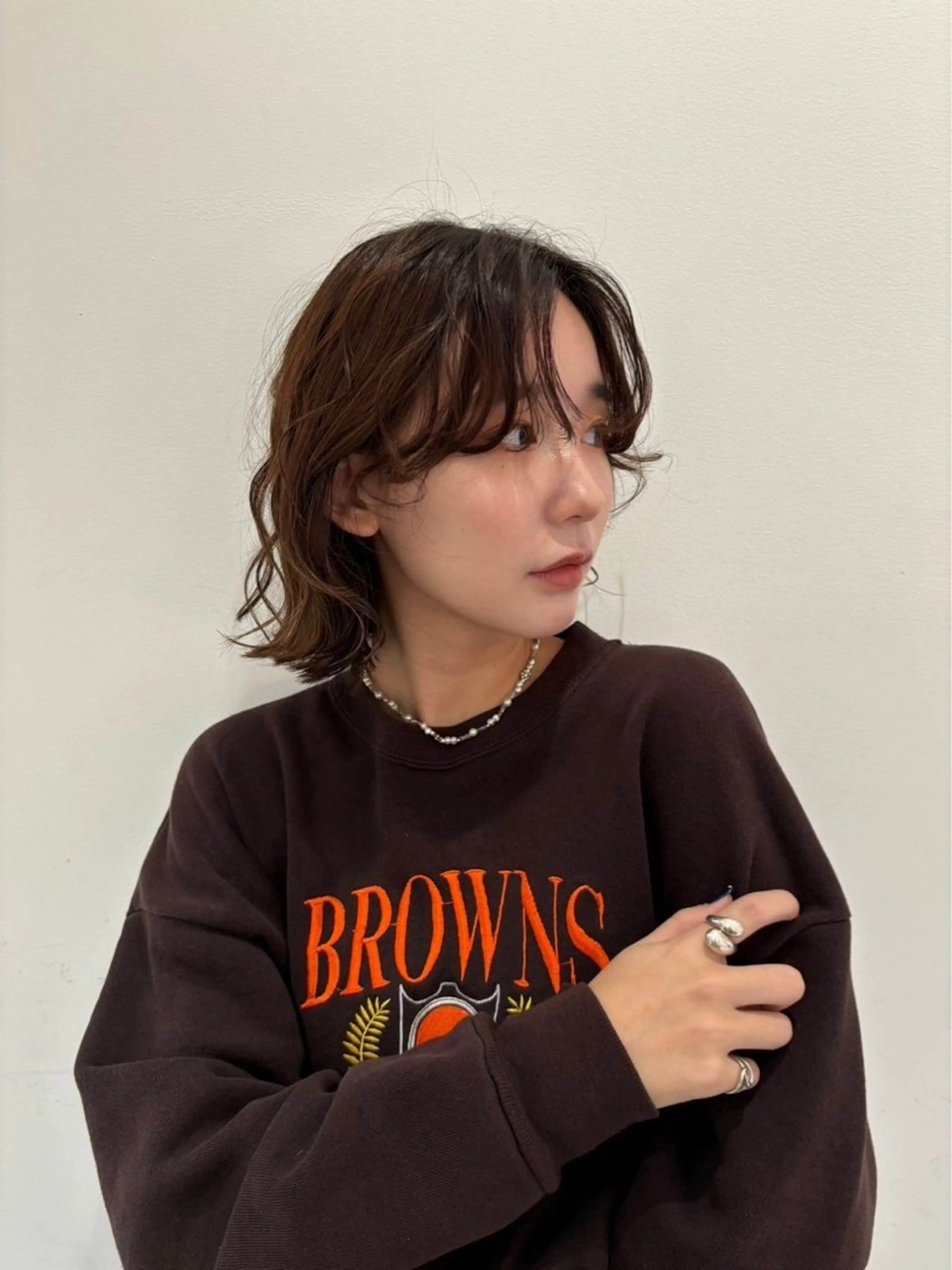 ショート パーマ 垣内 奈緒のヘアスタイル