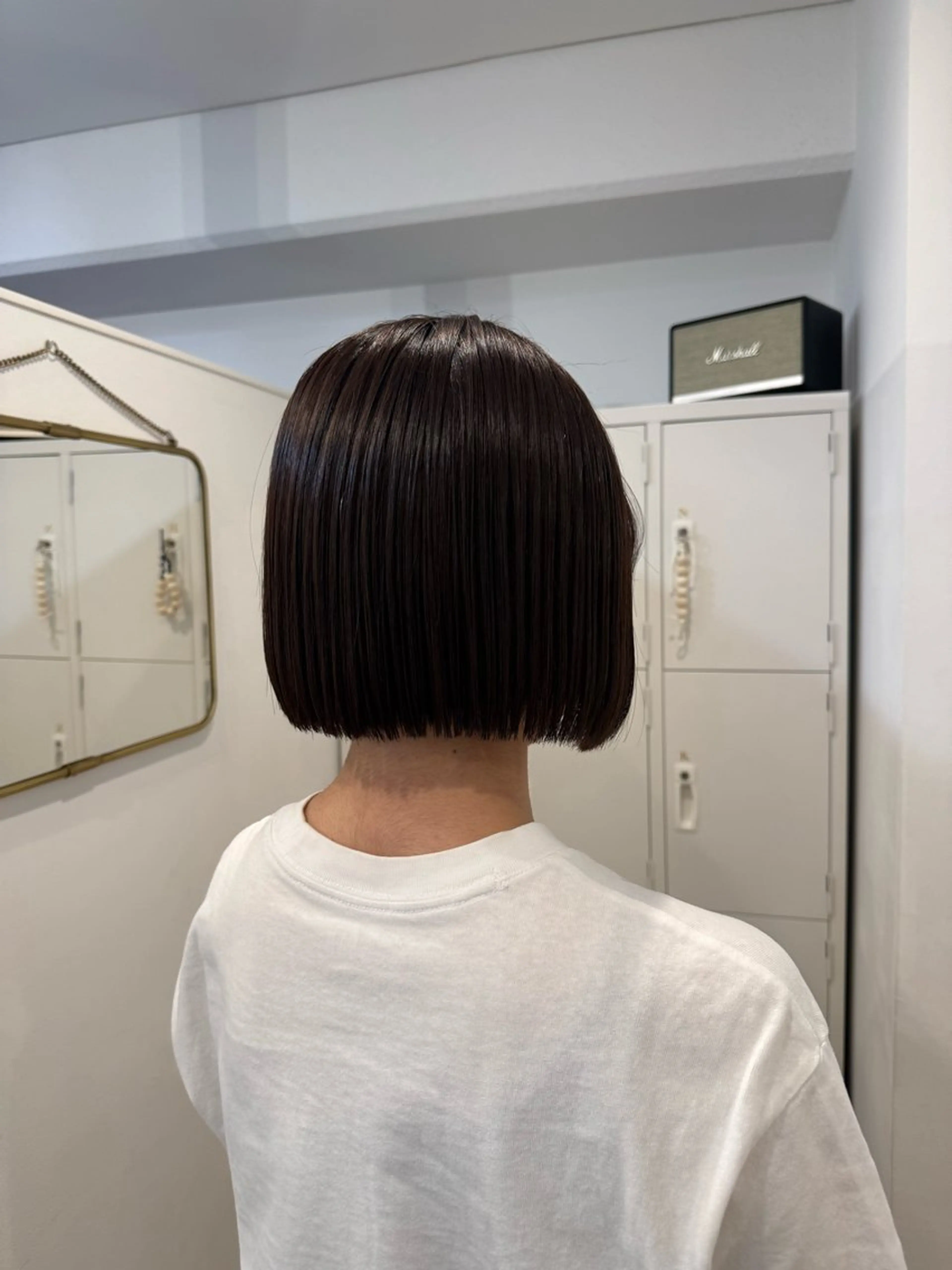 ショート 切りっぱなしボブ ボブ 外ハネヘア カット yutaka/透明感 カラー/髪質改善🤎のヘアスタイル