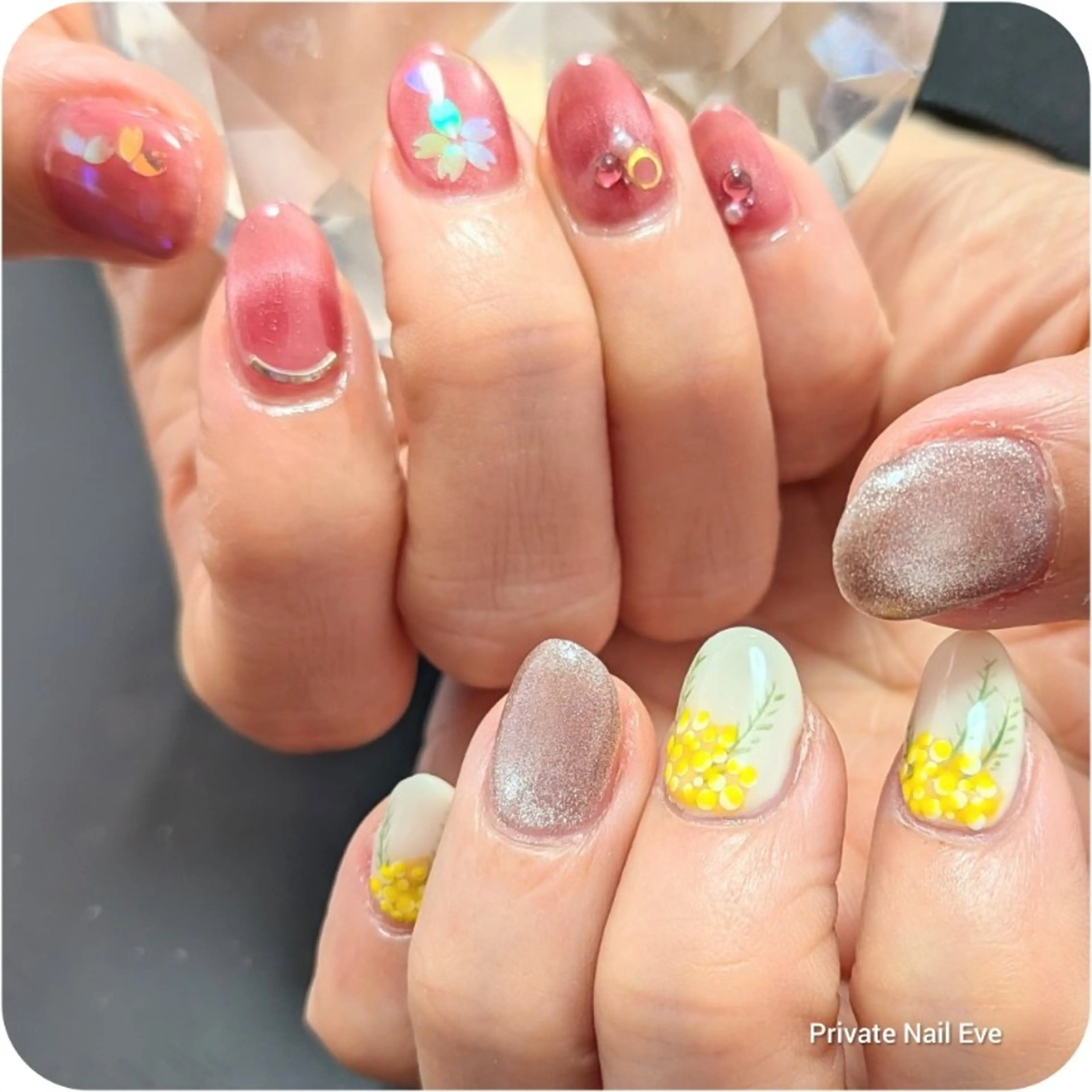 ネイル 桜ネイル ハンドネイル ネイル junkoのネイルデザイン