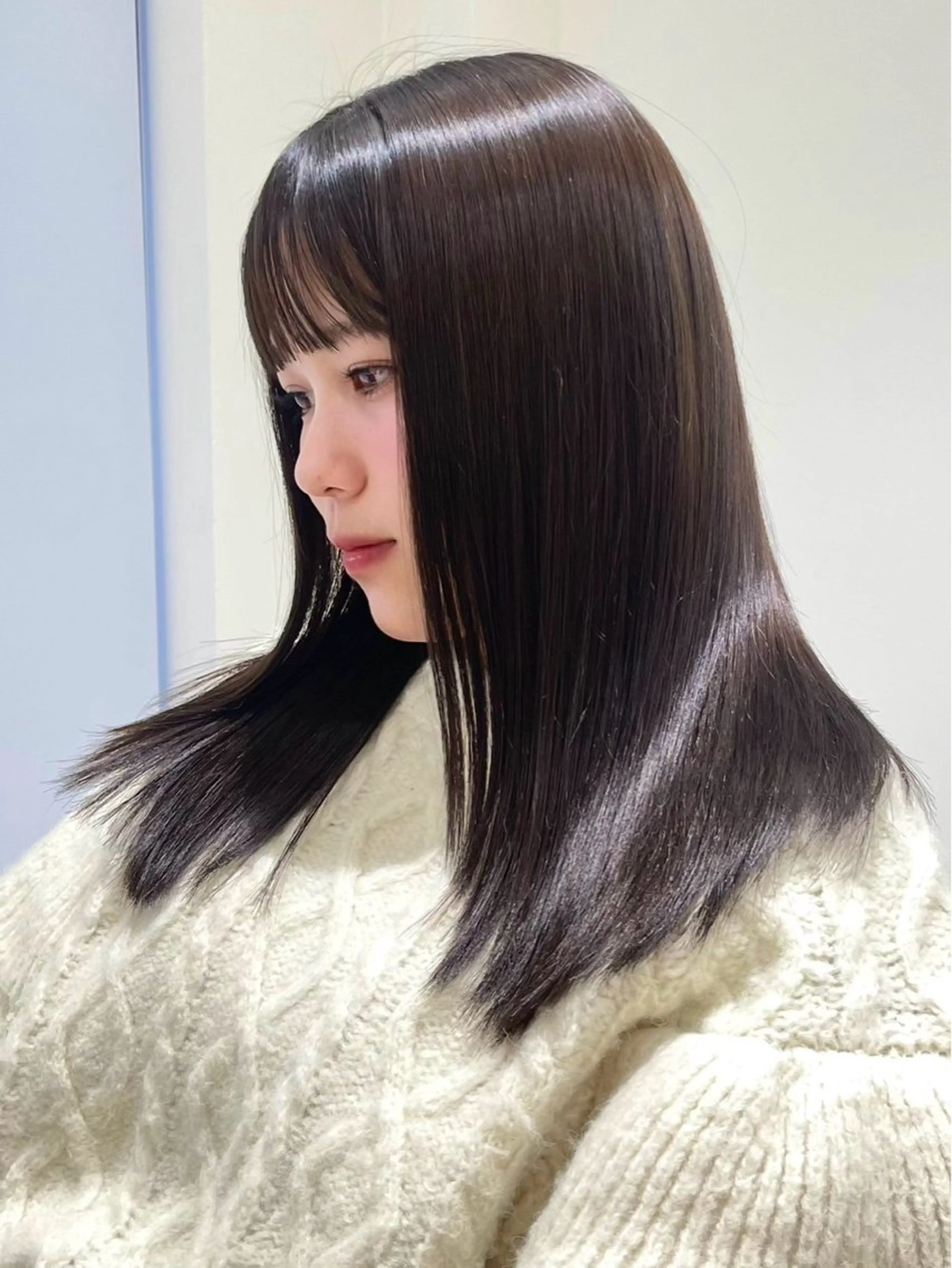 ロング カラー パーマ ヘアカラー 和田 芹香のヘアスタイル