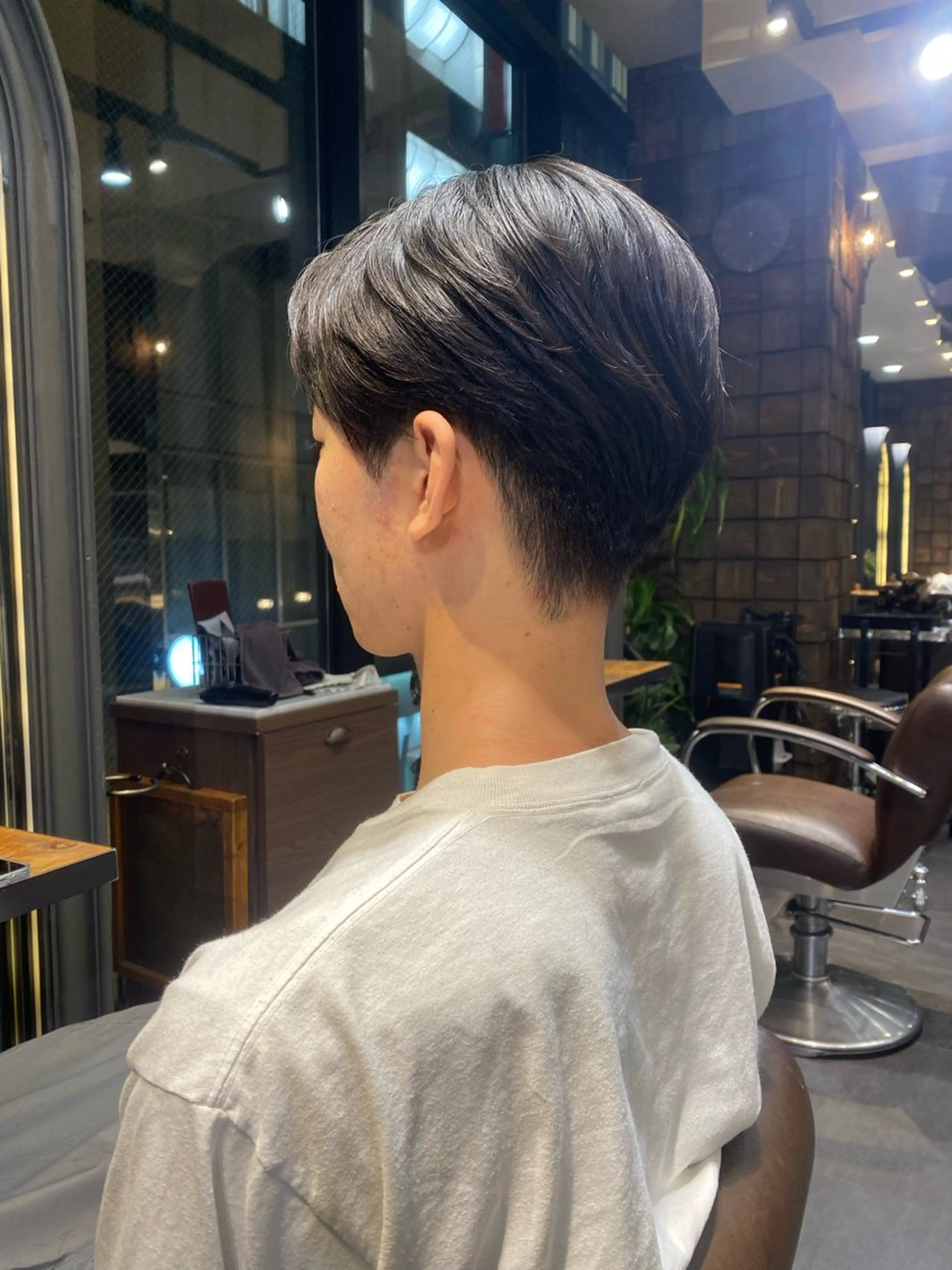 ショート メンズ マッシュ レイヤーカット カット 韓国ヘア/ハイトーン /髪質改善/ウチダのヘアスタイル