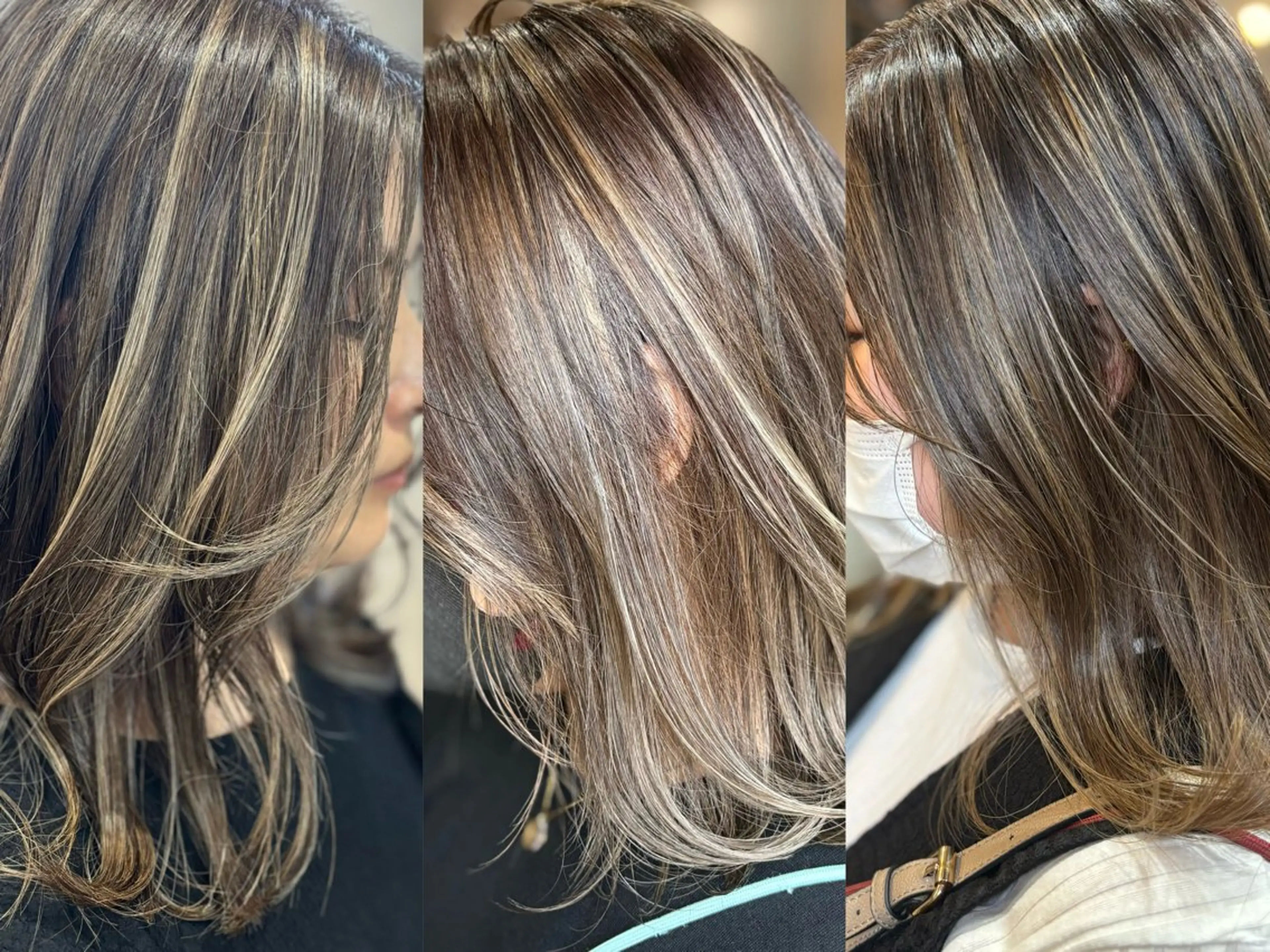 ミディアム カット ヘアカラー yoshihara yuukiのヘアスタイル