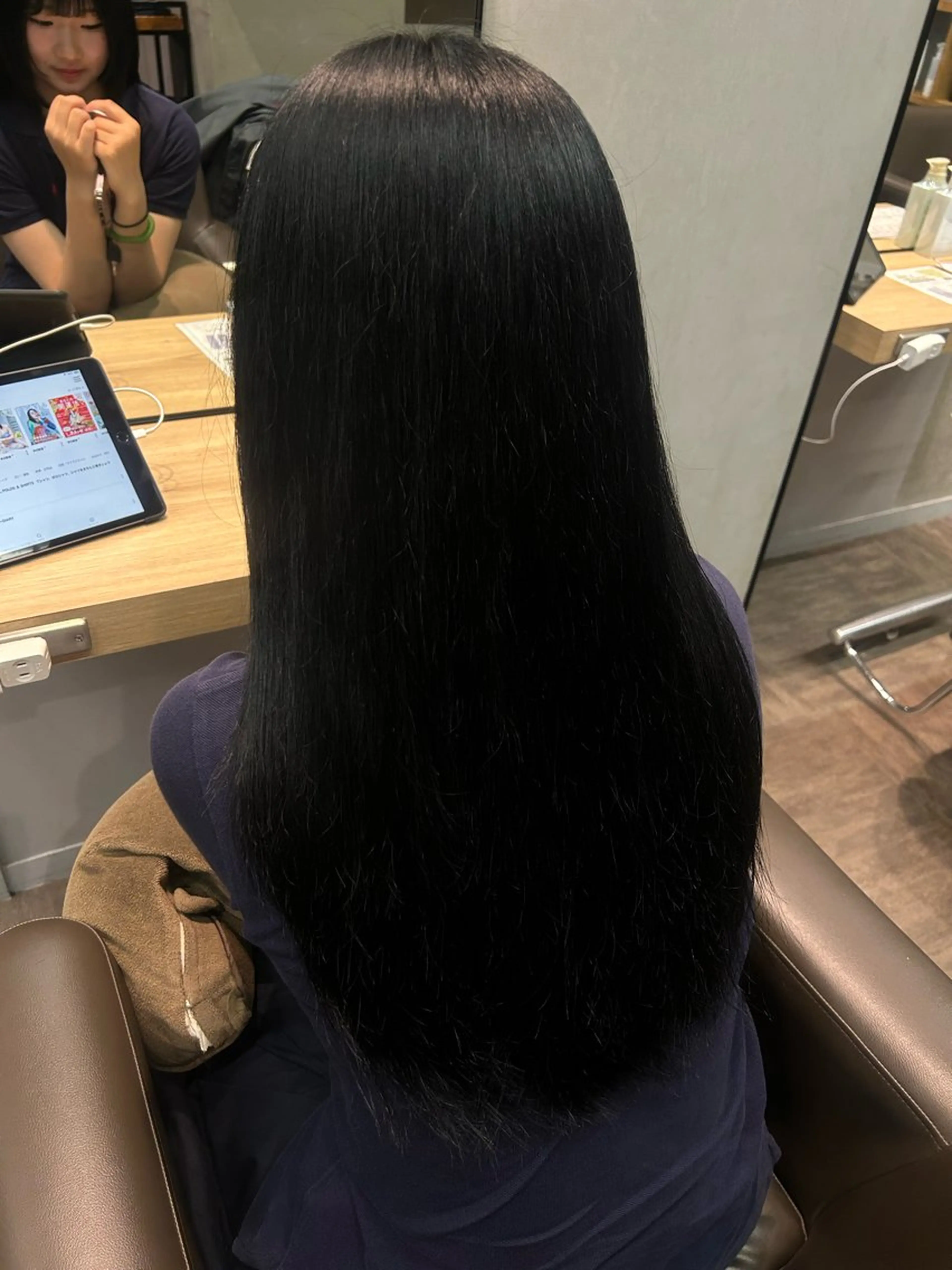 ロング カラー 透明感カラー/縮毛/ chino🍀のヘアスタイル